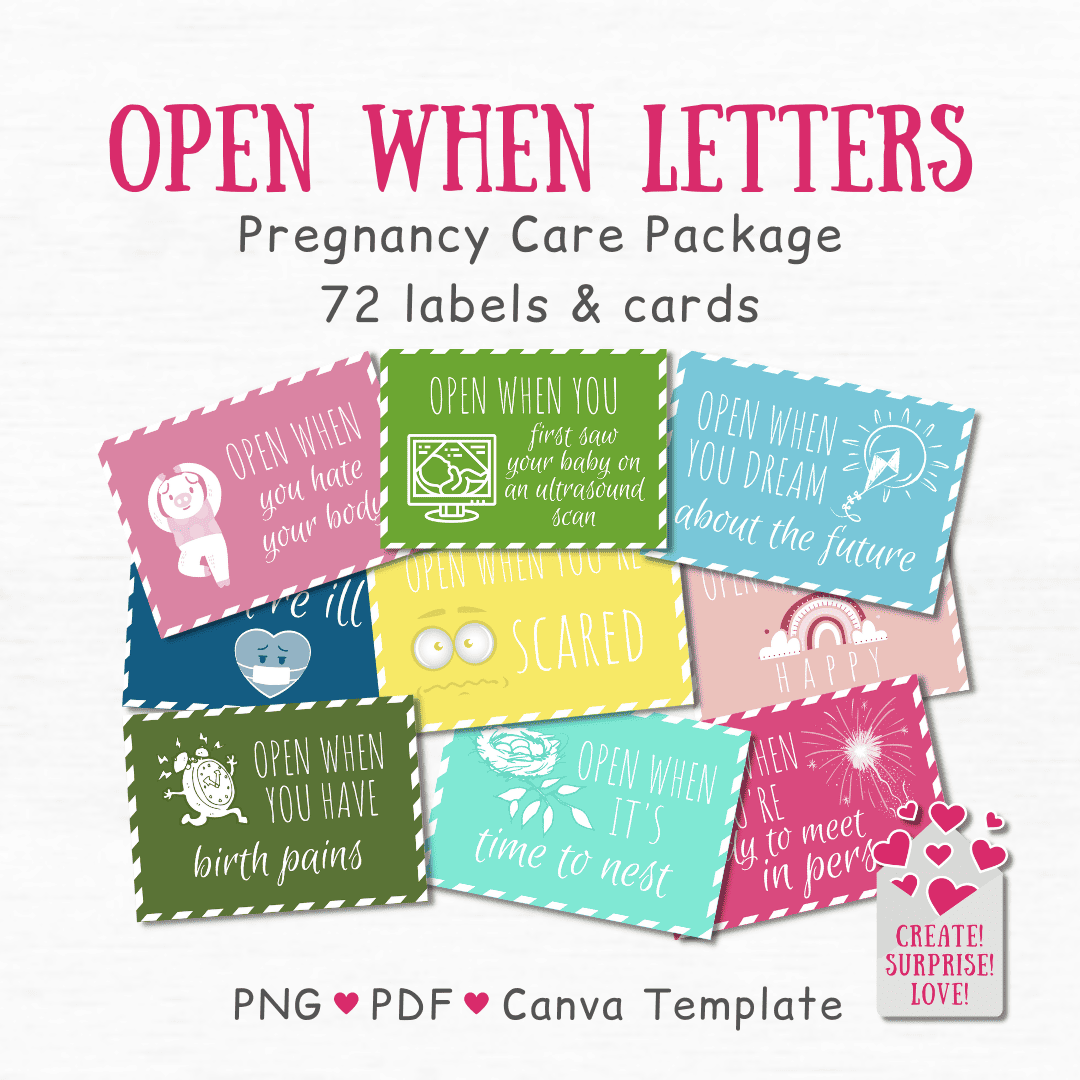 Open When Letters Pregnancy Care Package