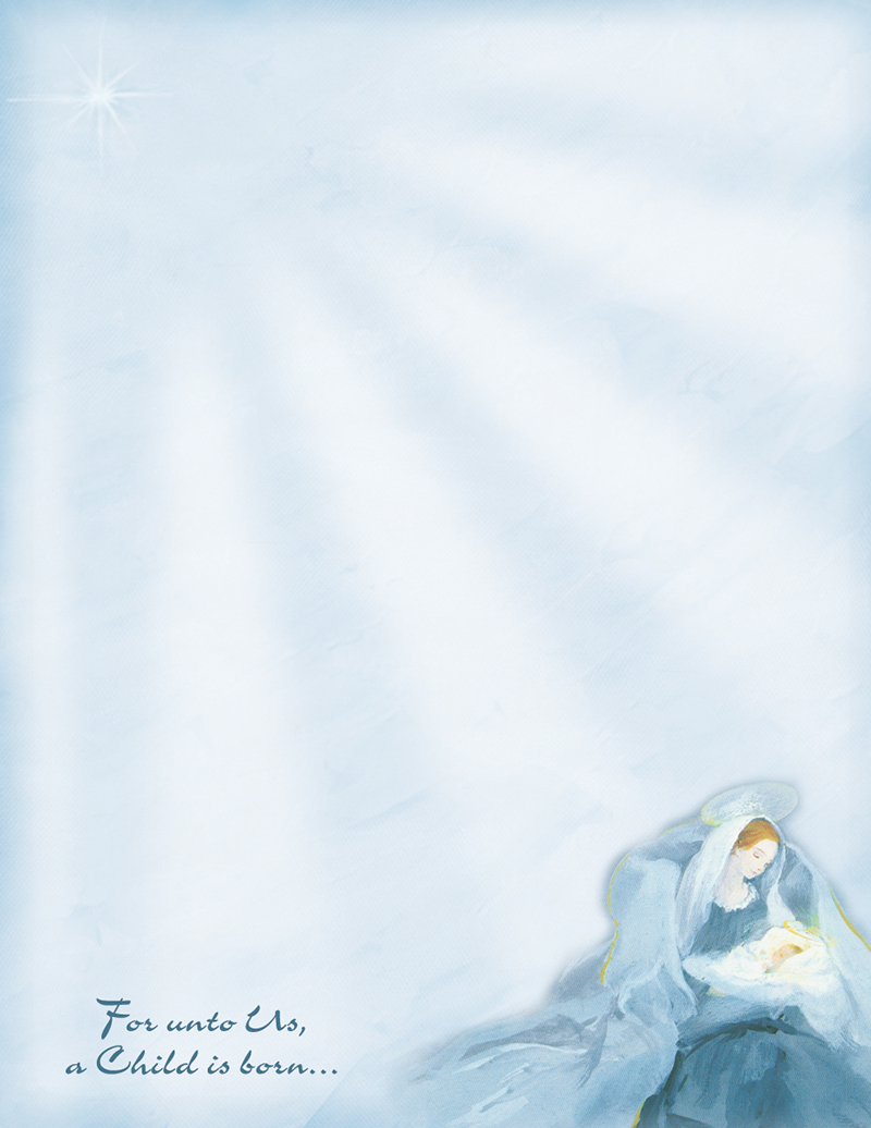 P 1547 Mary With Baby Jesus Religious Letterhead 80ct aspx