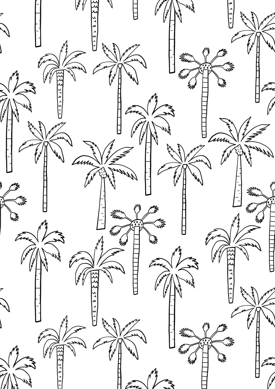 free printable palm tree stencils