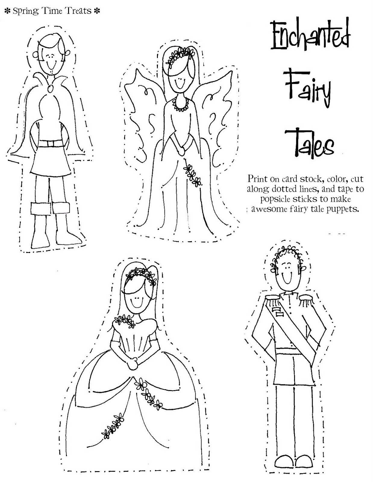 Paper Dolls Puppets