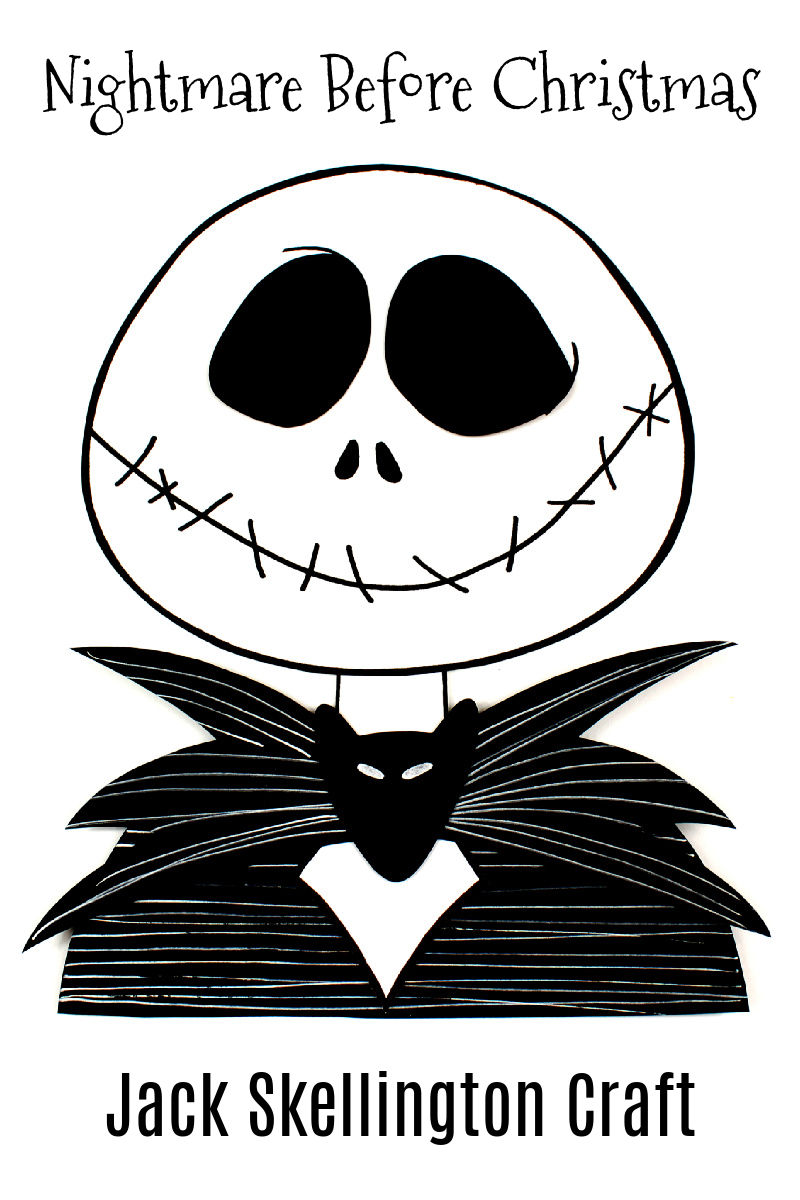 Paper Jack Skellington Craft