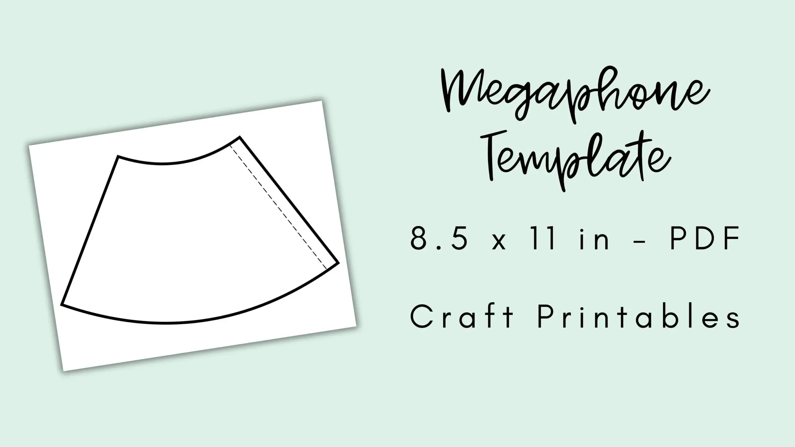 Paper Megaphone Template Megaphone Craft Paper Megaphone Template Megaphone Craft