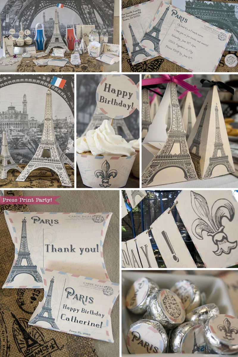 Paris Party Printables Paris Party