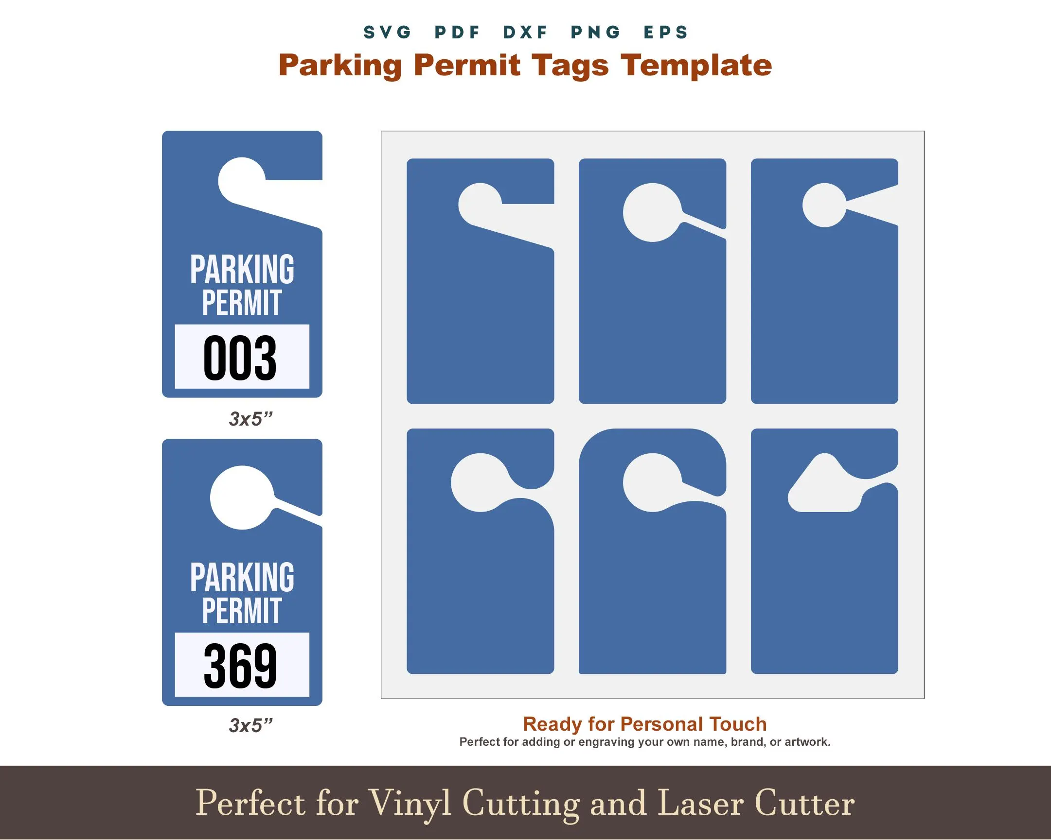 free printable parking pass template