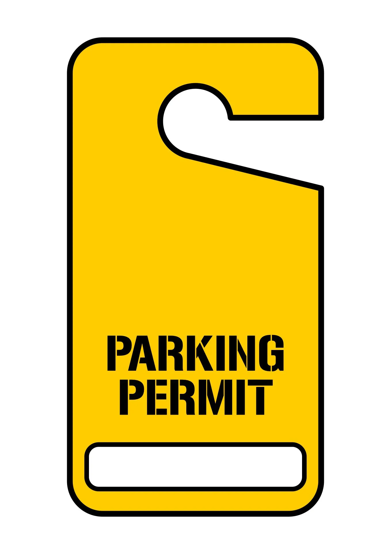 Parking Placard Template