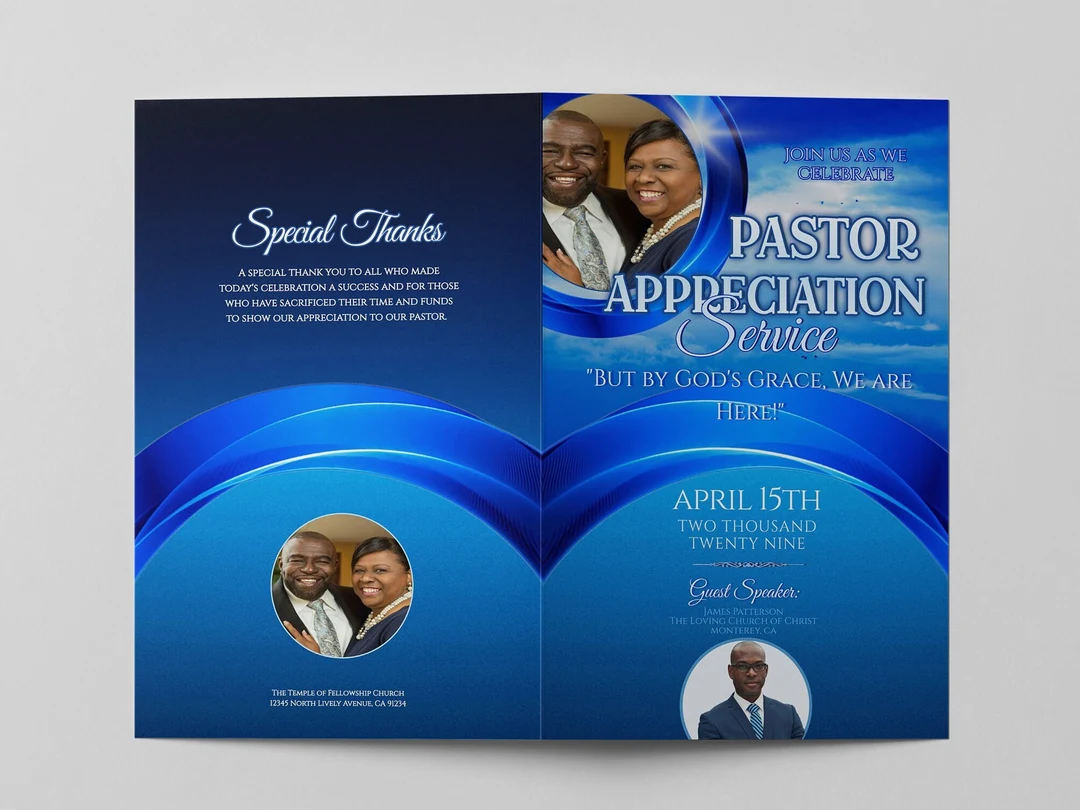 Pastor Appreciation Program Template Pastor Appreciation Program Template