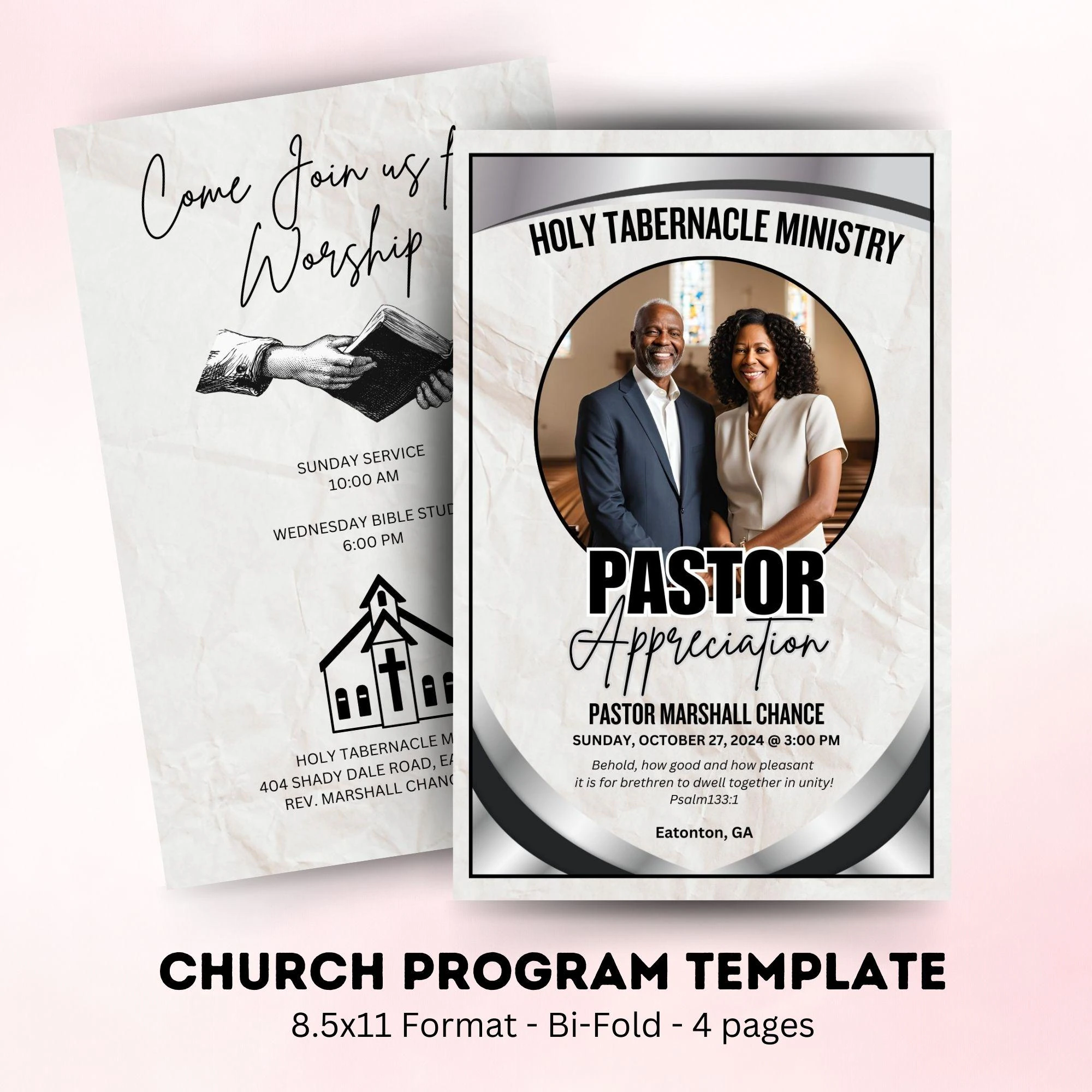 Pastoral Anniversary Program Template Pastoral Anniversary Program Template