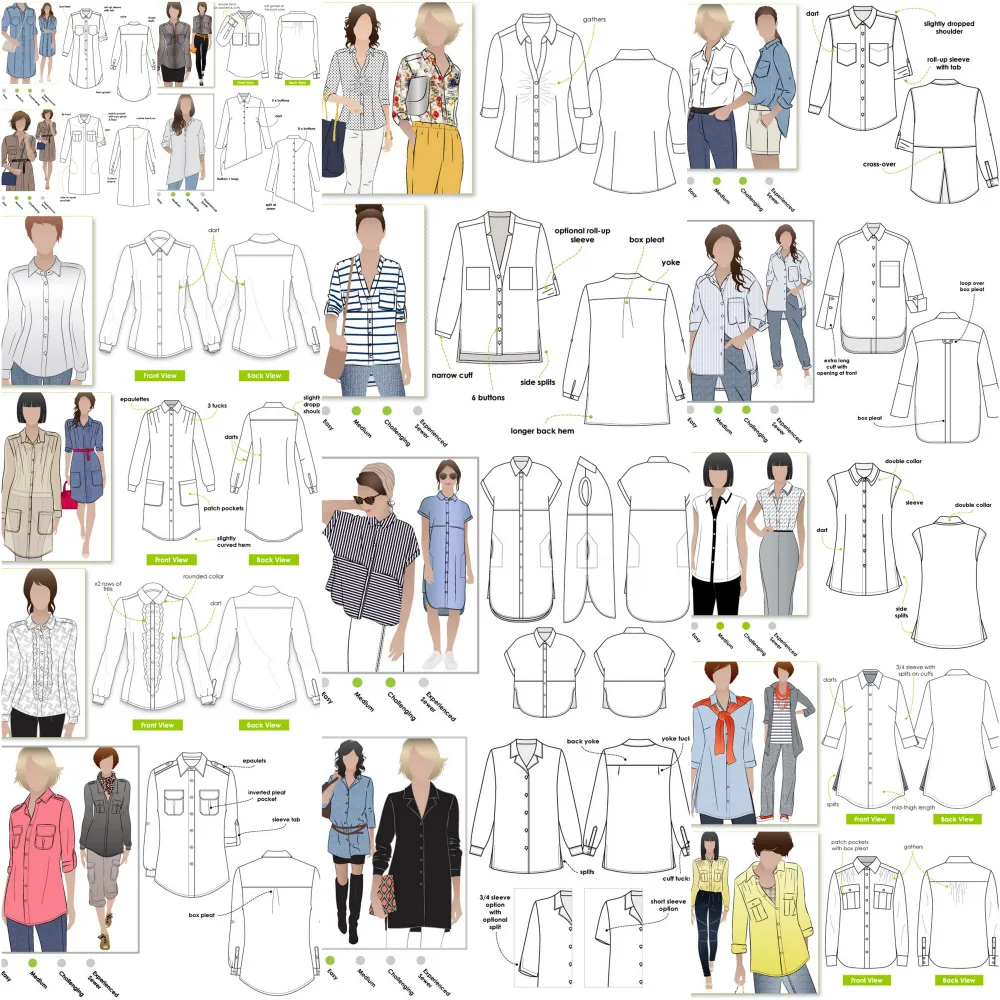 Pattern Roundup Button Up Shirts