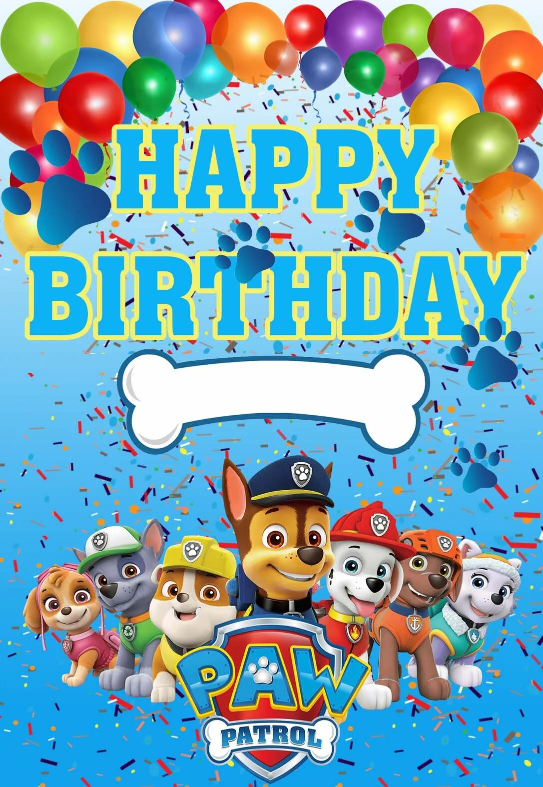 Paw Patrol Birthday Cards