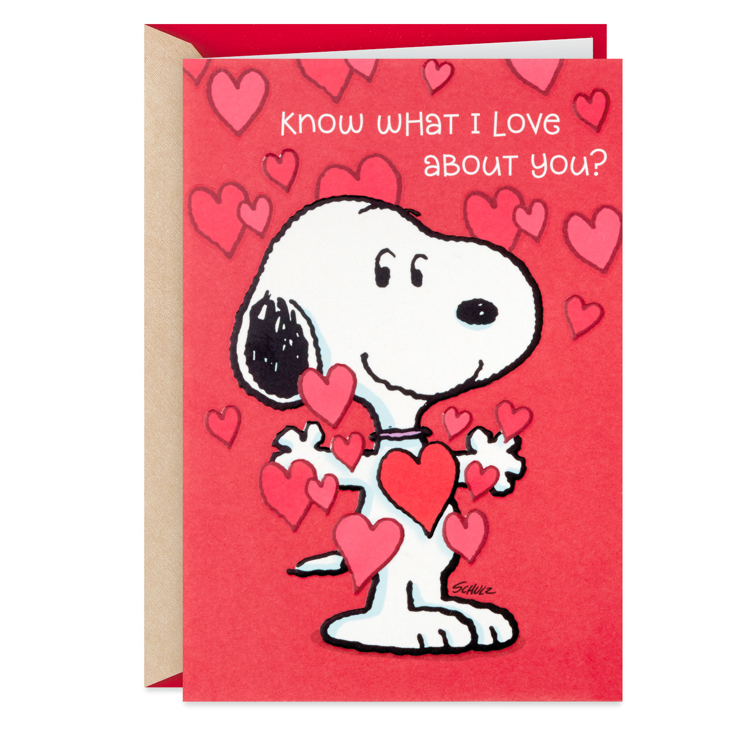 Peanuts Love Everything About You Valentines Day Card 299VEE7356