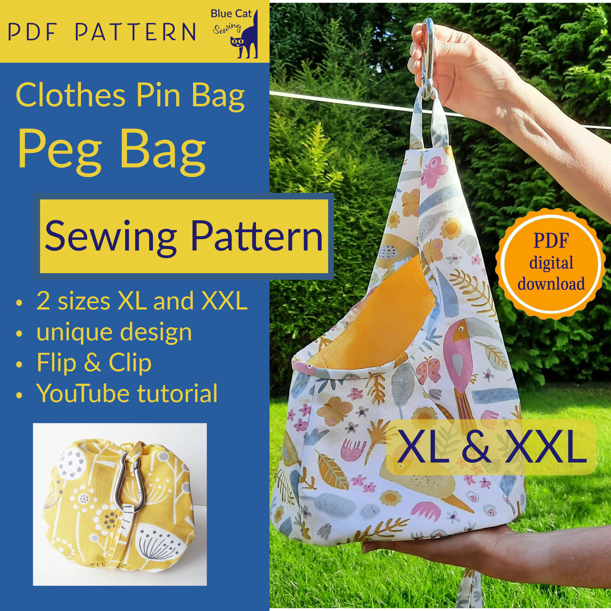 Peg Bag Sewing Pattern Xlxxl Clothespin Peg Bag Sewing Pattern Xlxxl Clothespin