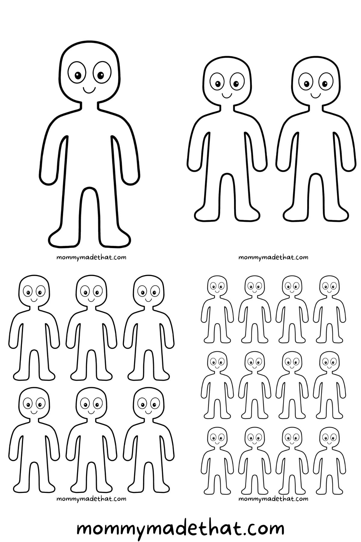 Person Outline And Templates