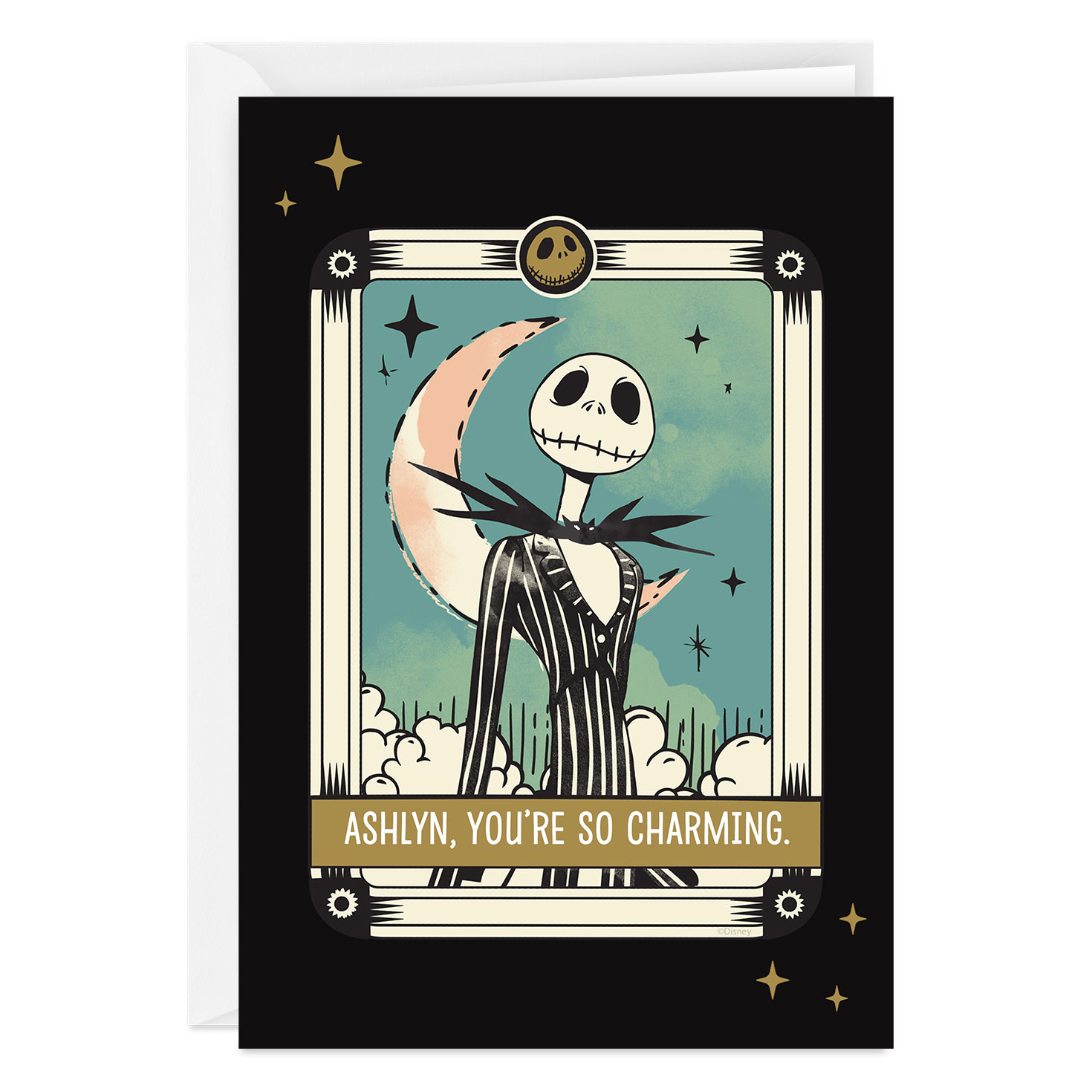 Personalized Disney Tim Burtons The Nightmare Before Christmas Card 2PGM1290