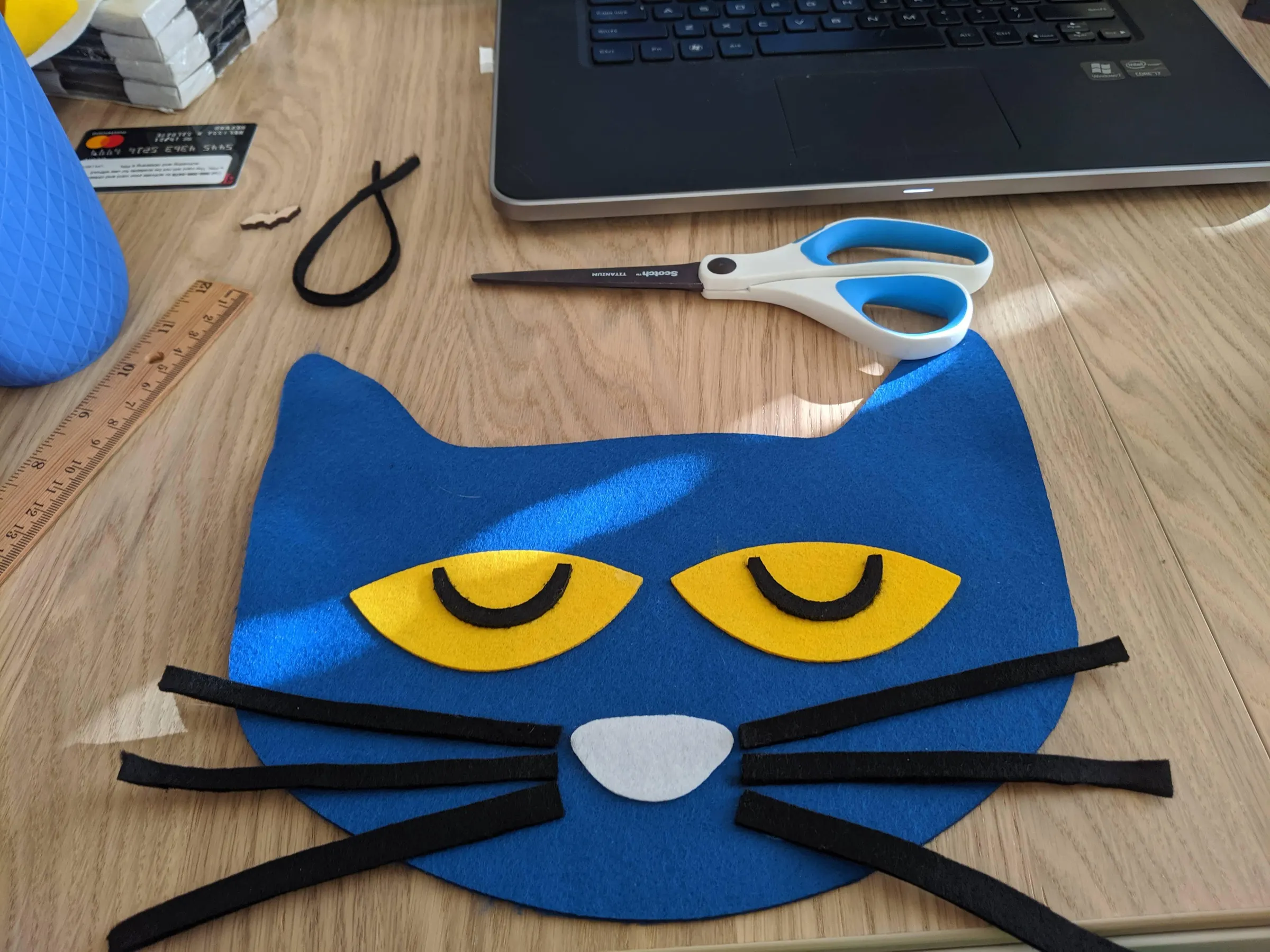 free pete the cat mask template