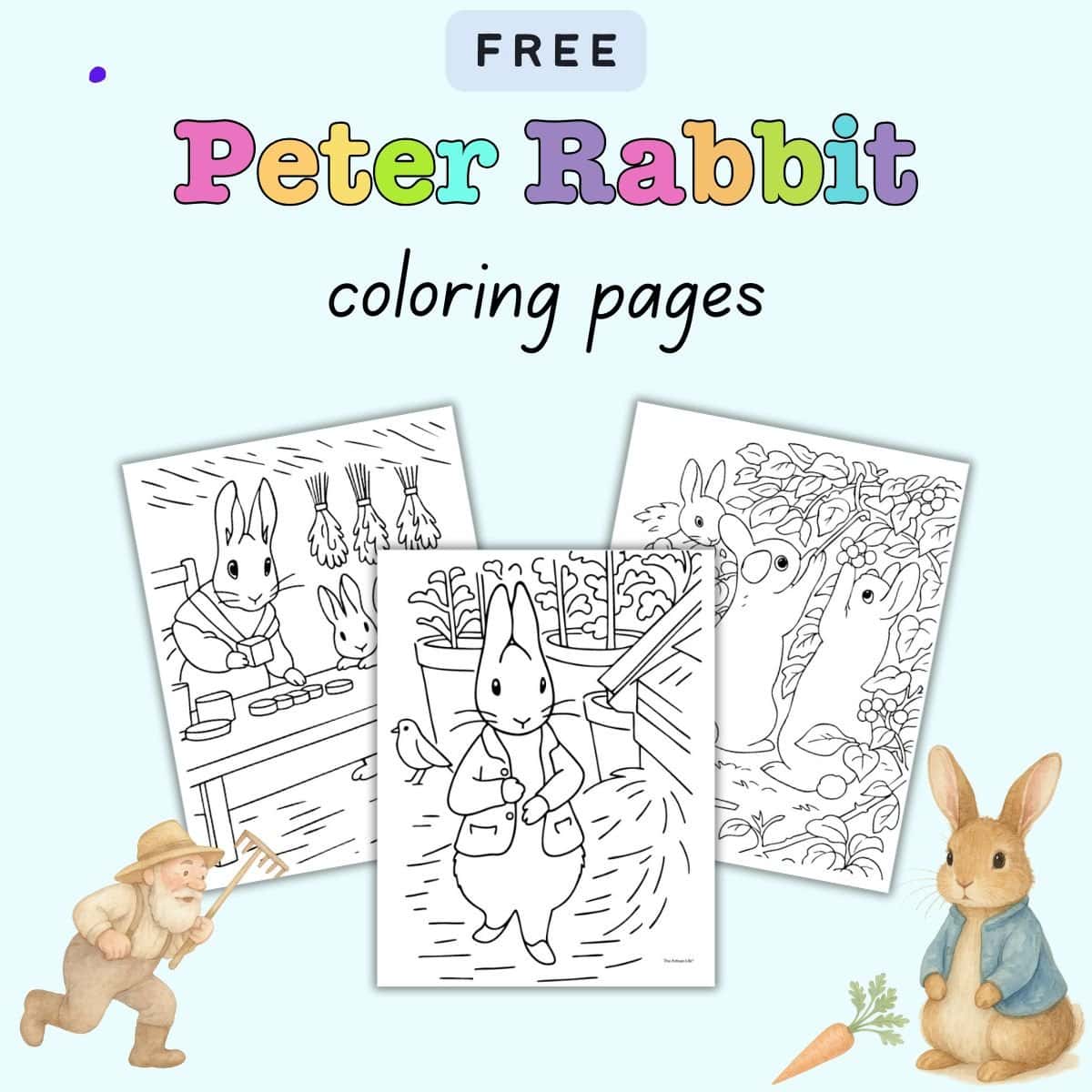 Peter Rabbit Coloring Pages