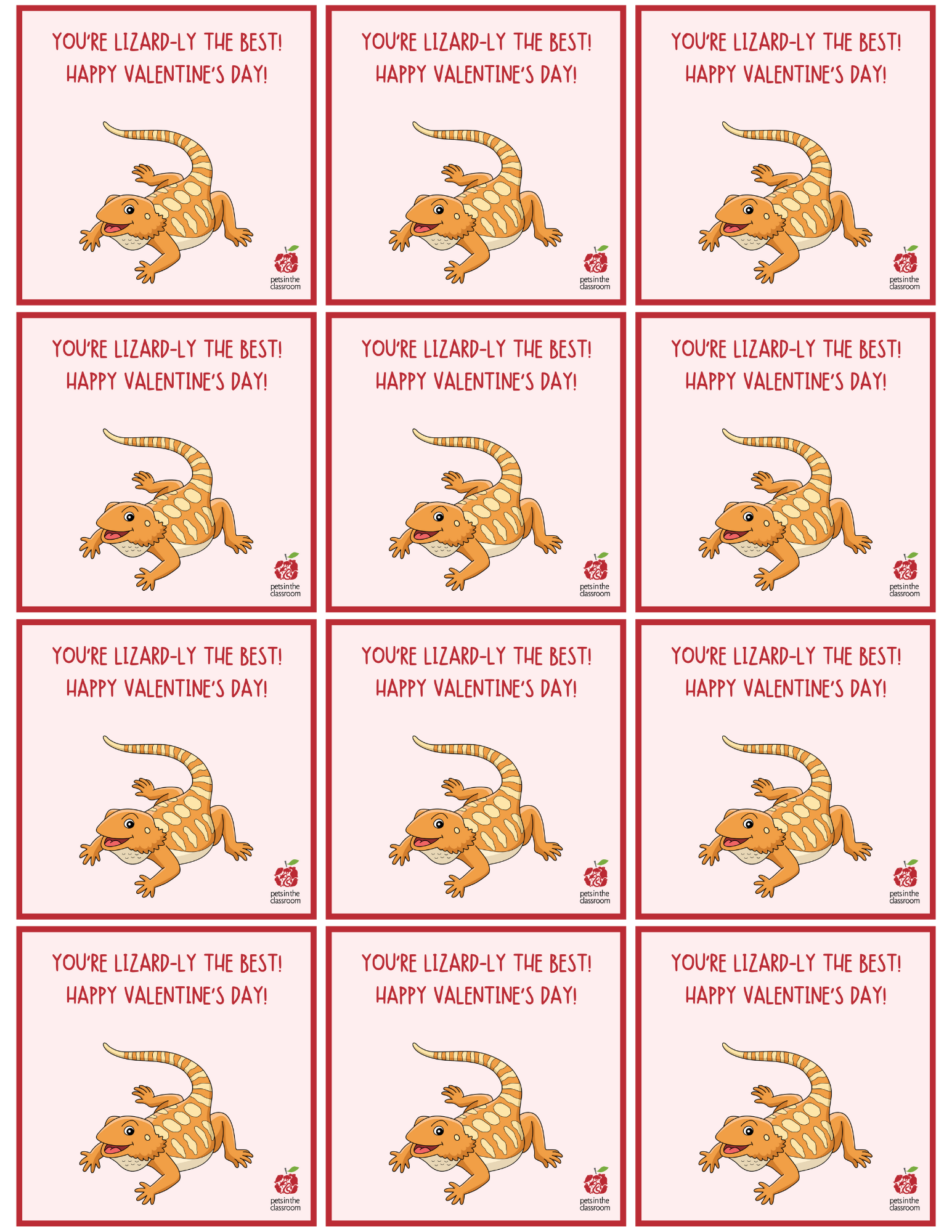 free printable dragon valentines