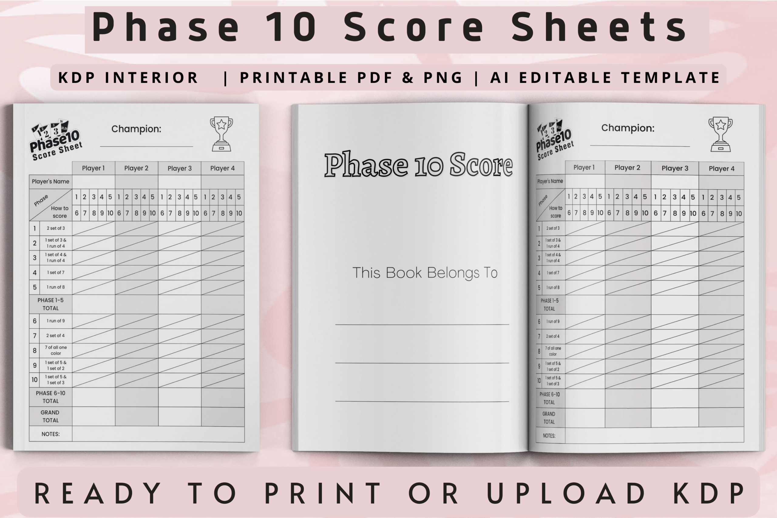 Phase 10 Score Sheet Kdp Interior 2
