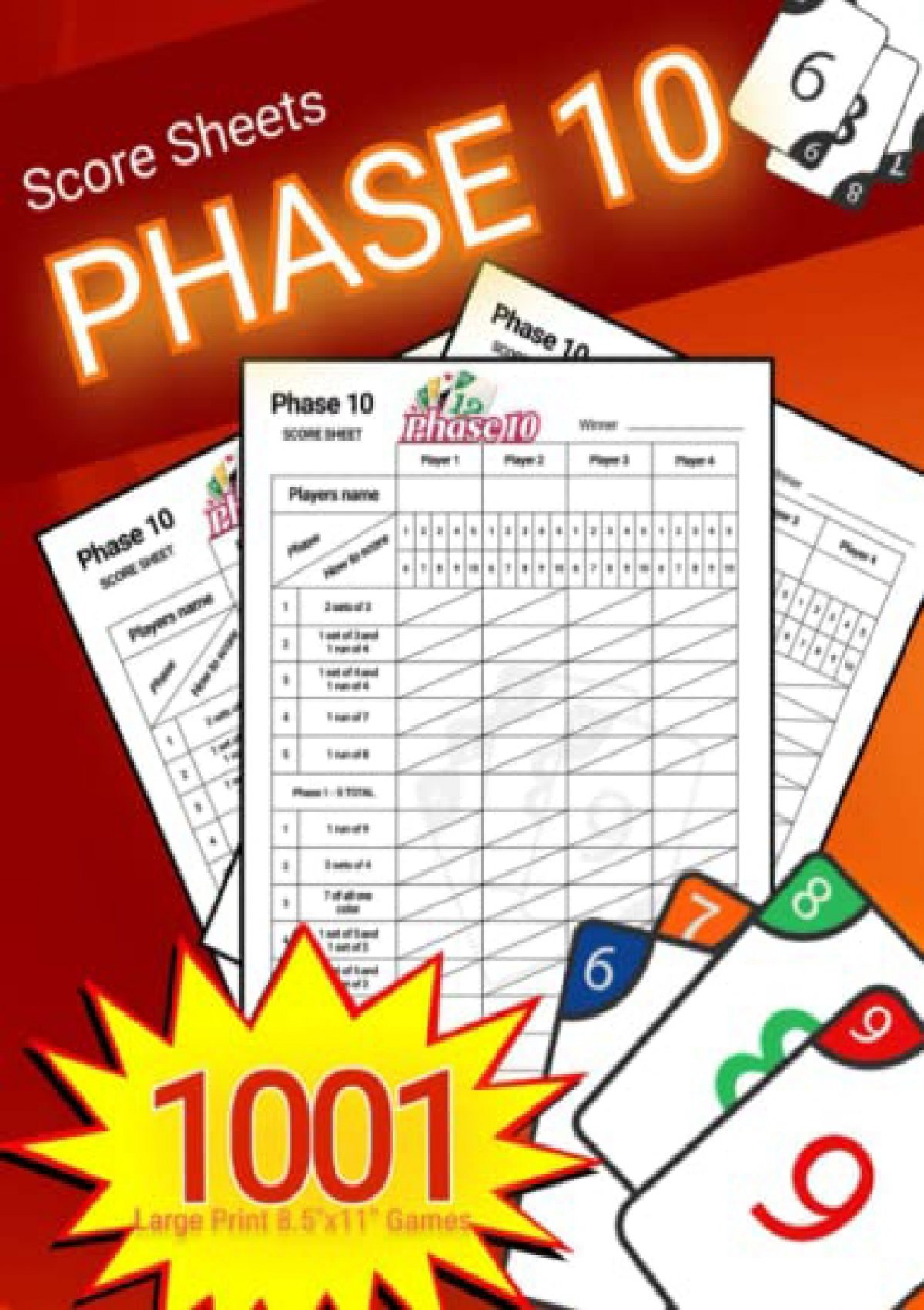 free printable phase 10 score sheet