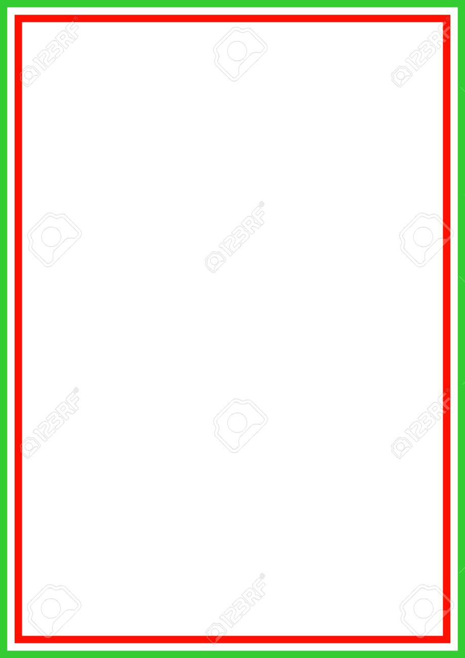Photo 102773869 Blank Template Of Italian Letterhead Paper With Italy Flag Border