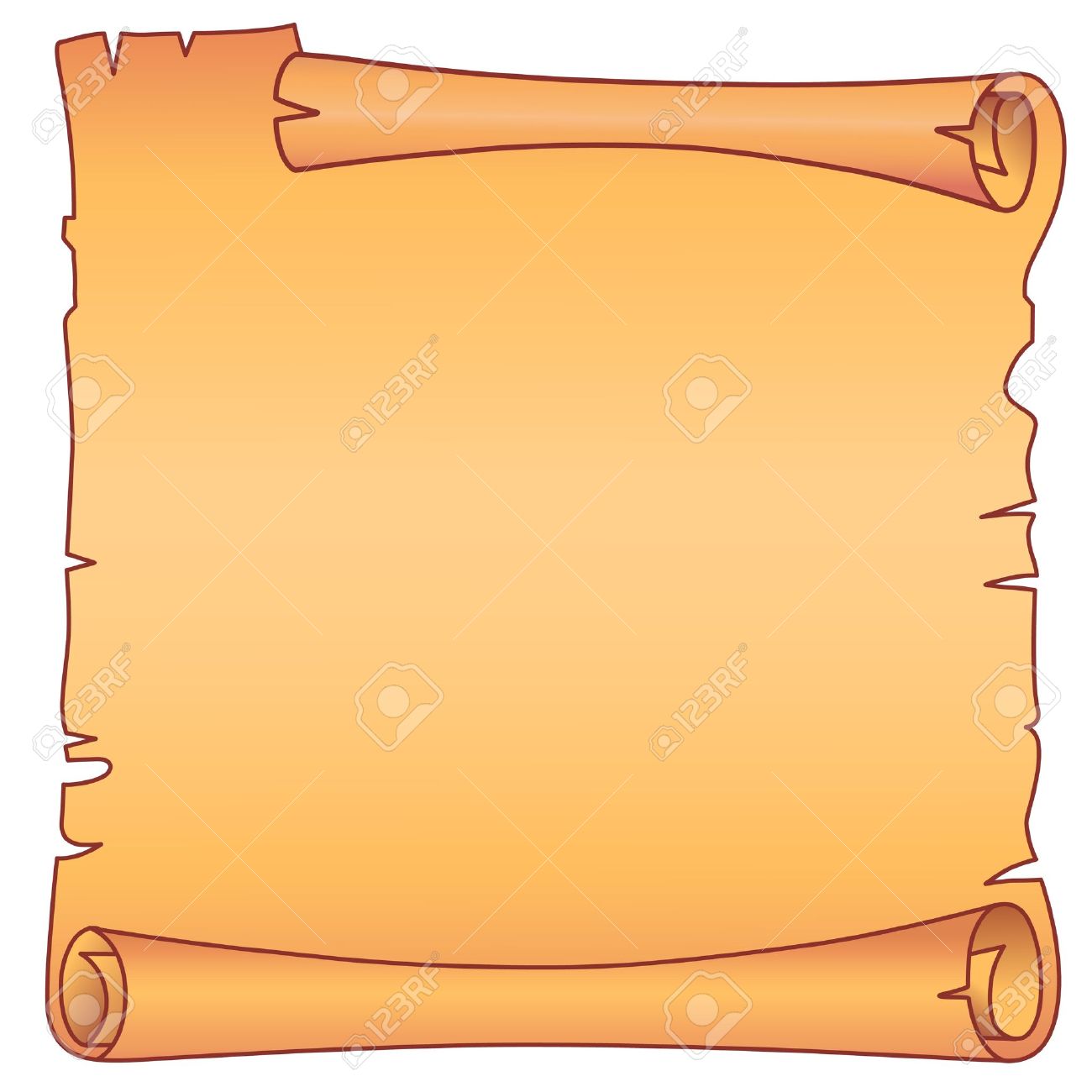 free blank scroll template