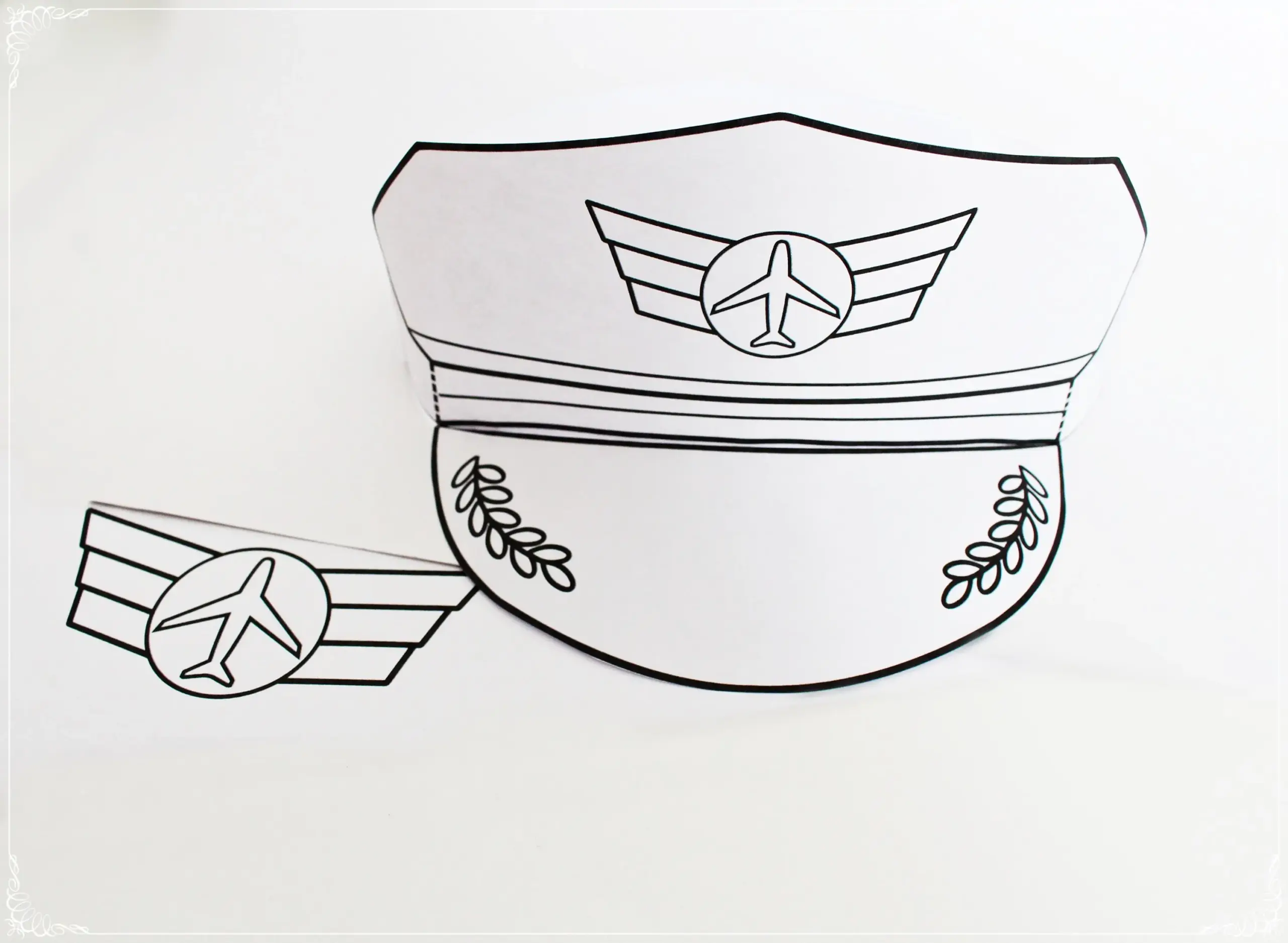 Pilot Hat Crown Printable Community