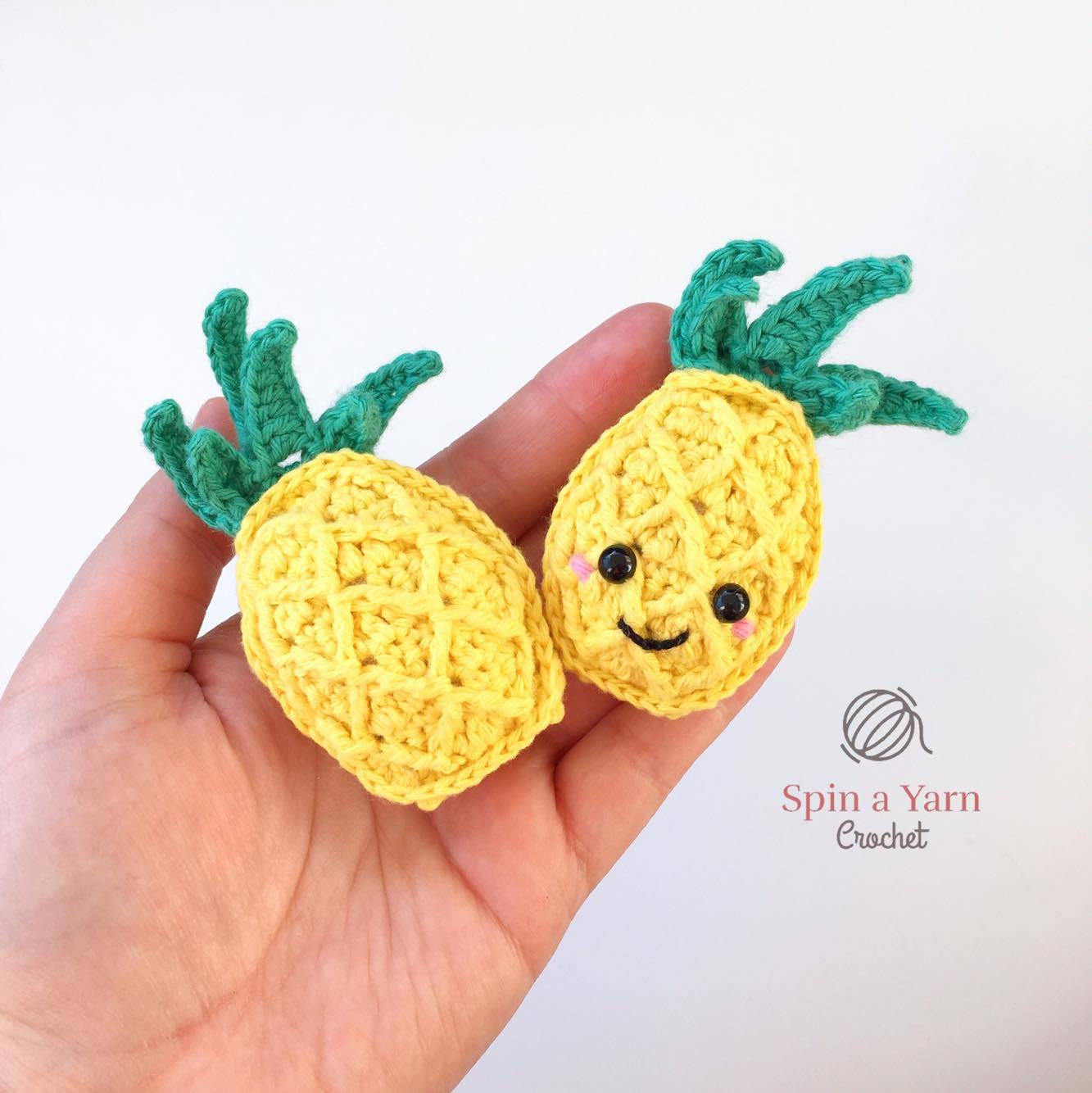 Pineapple Keychain Free Crochet Pattern
