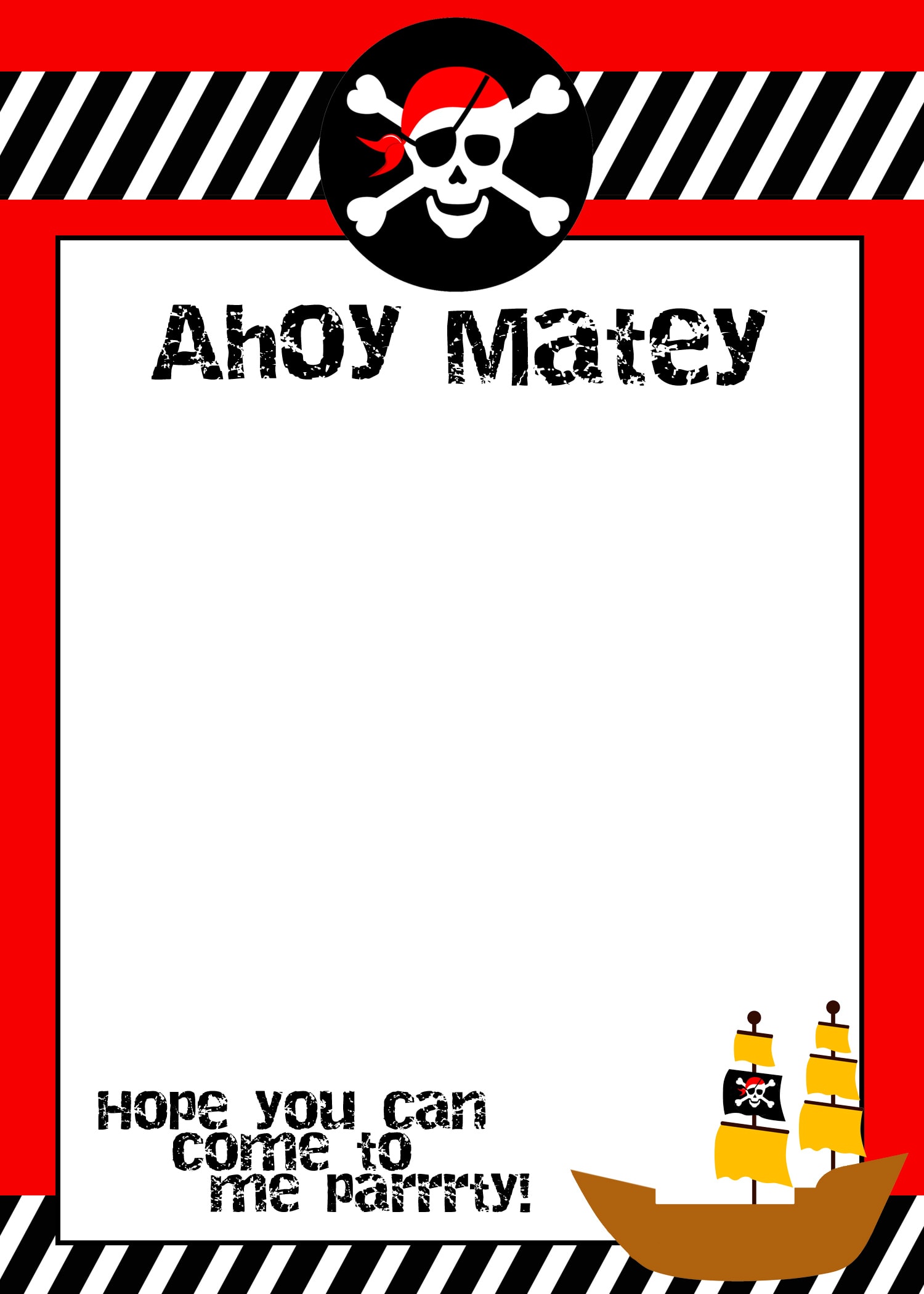 Pirate Themed Birthday Party With Free Printables Pirate Themed Birthday Party With Free Printables