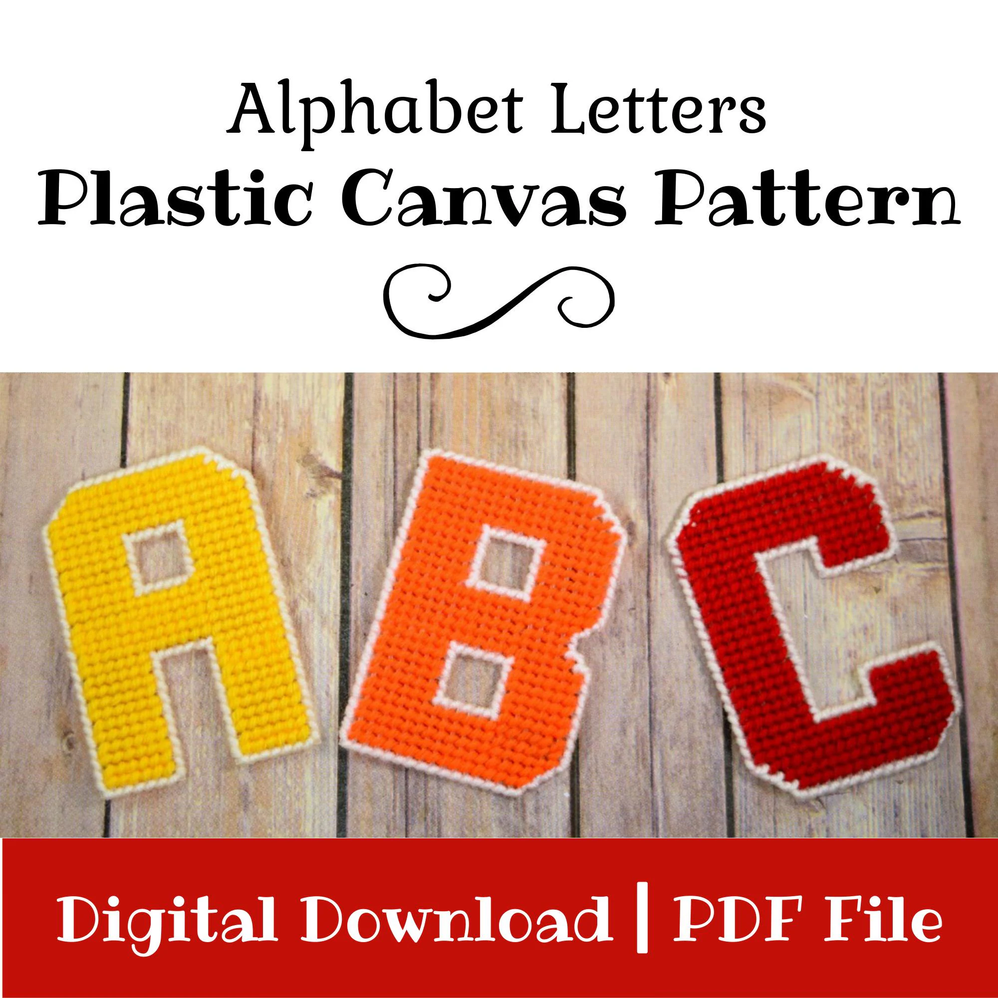 Plastic Canvas Alphabet Pattern 26