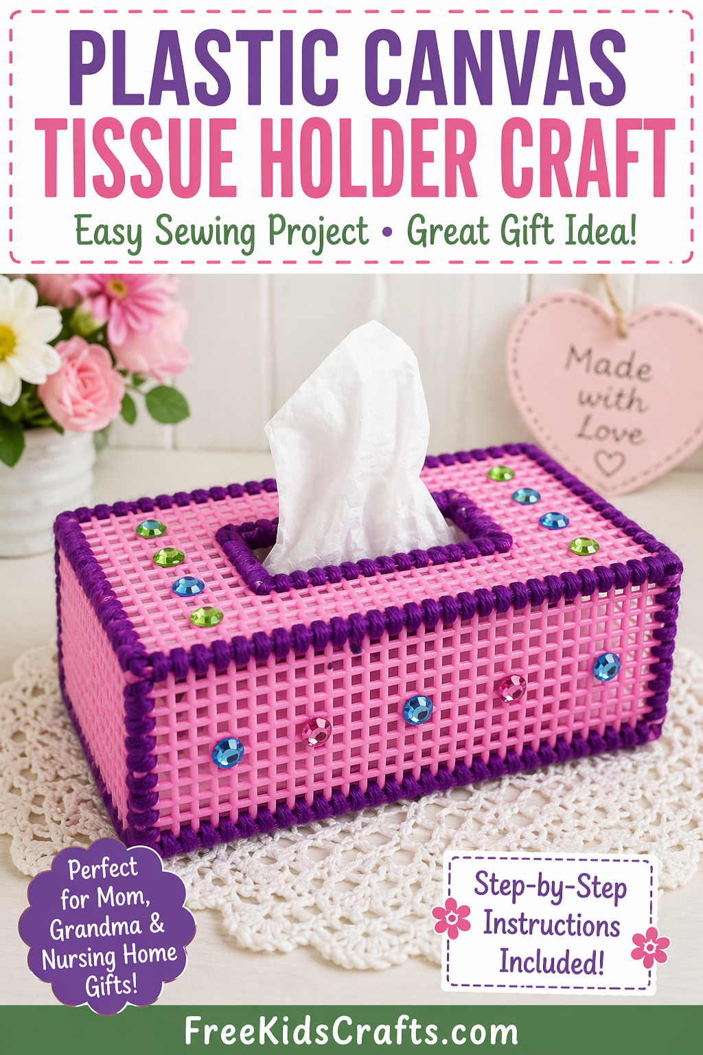 Plastic Canvas Tissue Holder