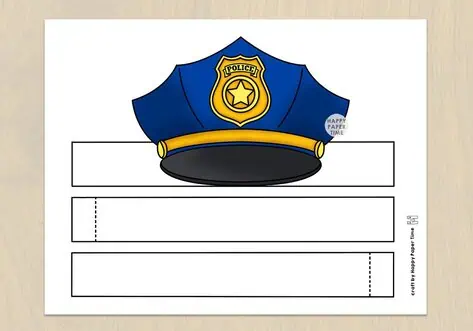 free police hat printable free police hat printable