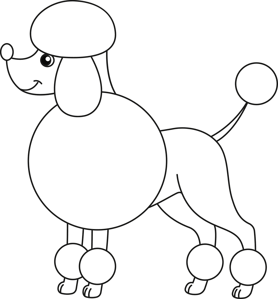 Poodle Printable Template