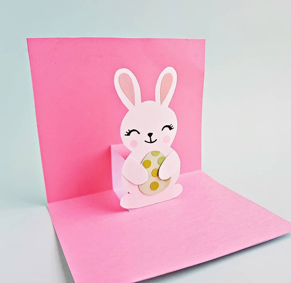Pop Up Bunny Easter Card