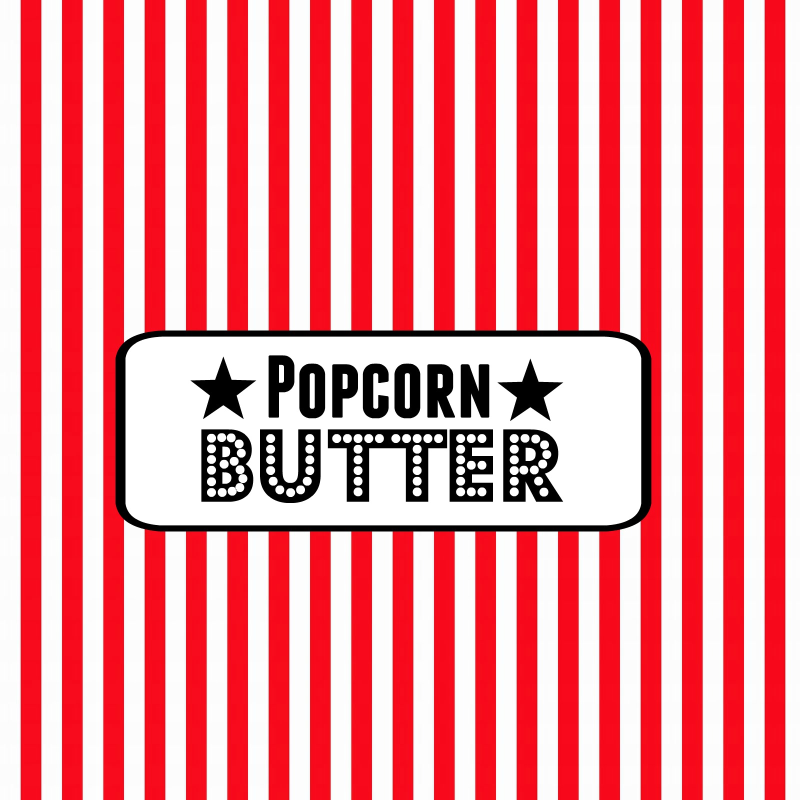 Popcorn Bar Free Printables