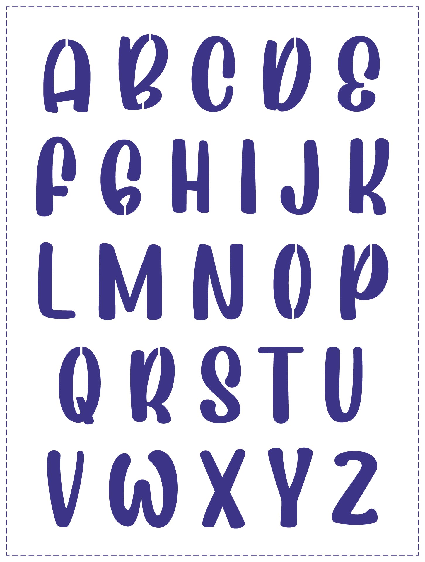 printable 10 inch letter stencils