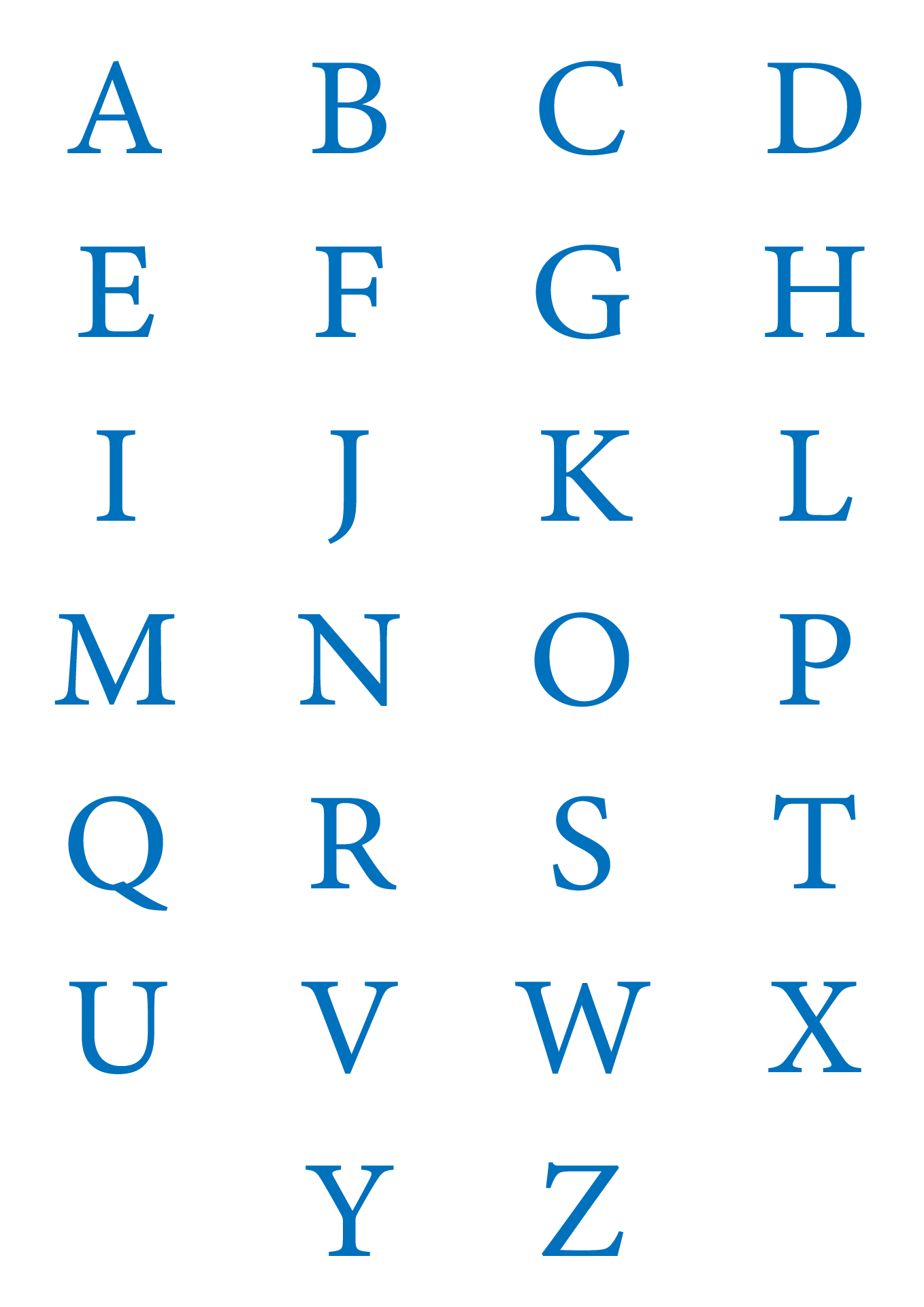 Post 5 Inch Printable Letters A Z 323443