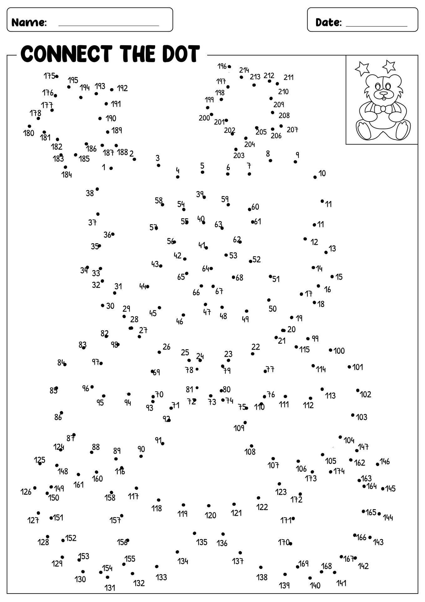 Post Advanced Dot To Dot Worksheets 5198