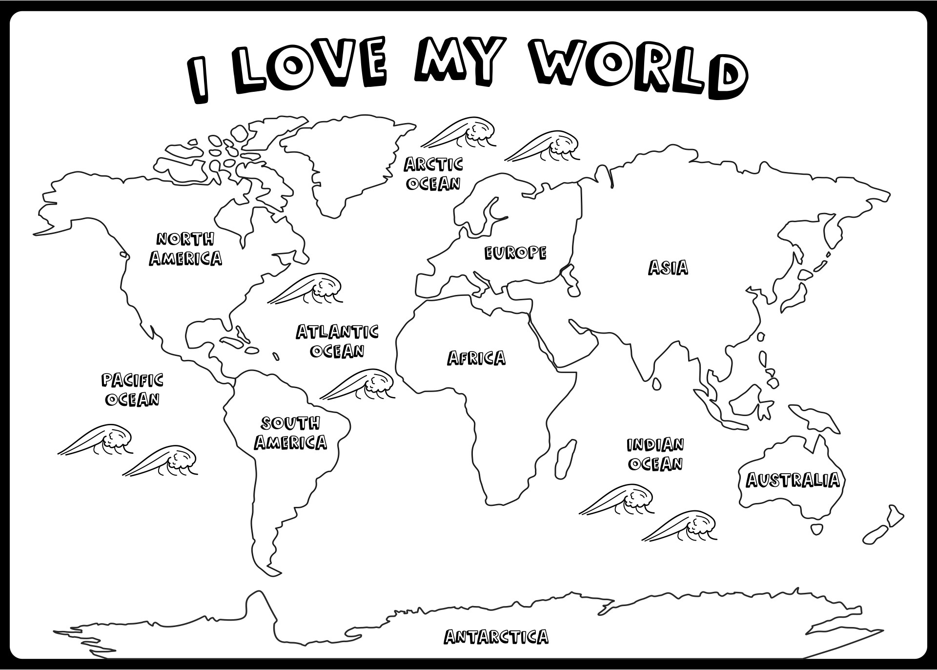 Post Black And White World Map Printable 396505