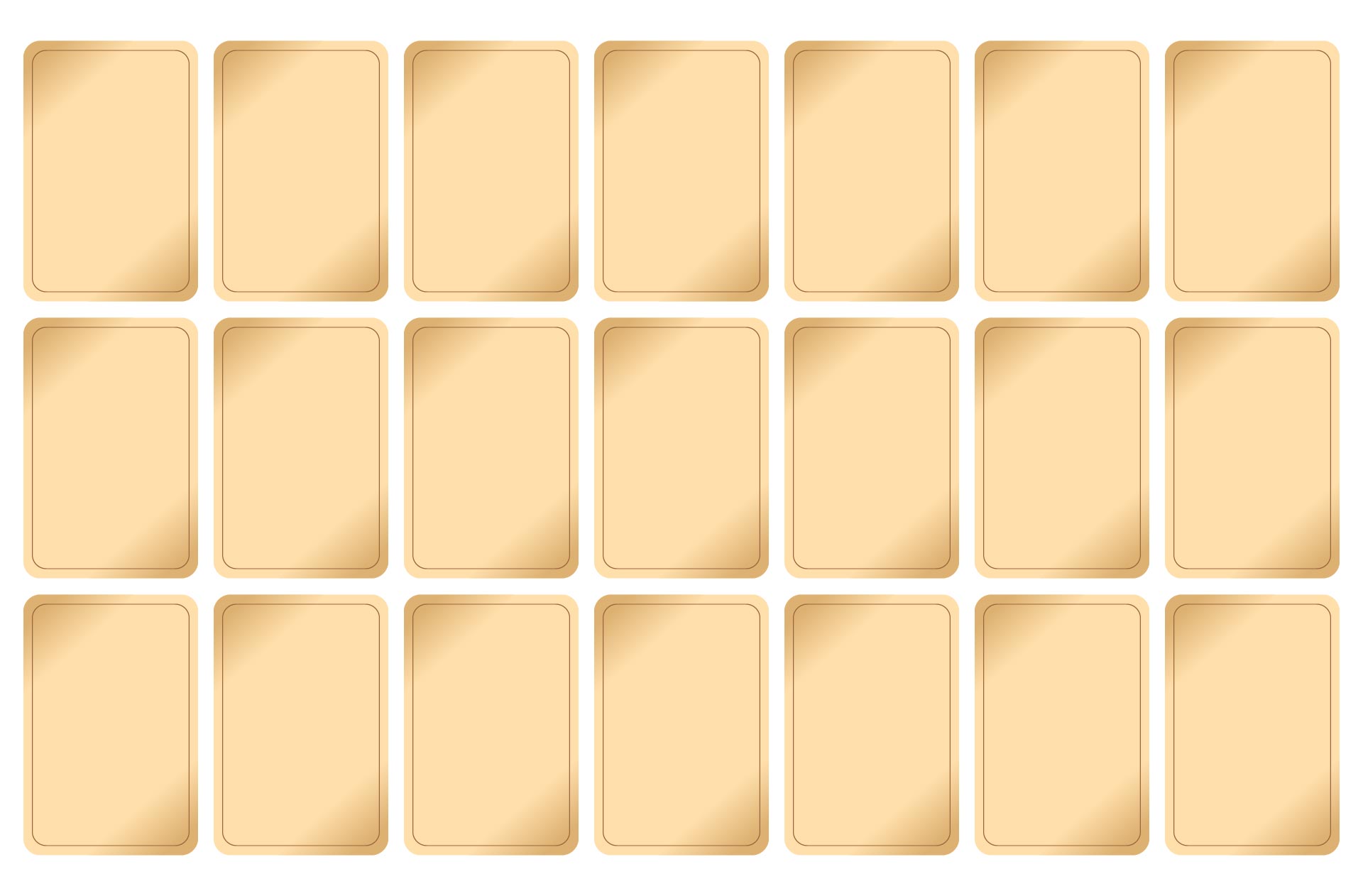 free playing card template for word
