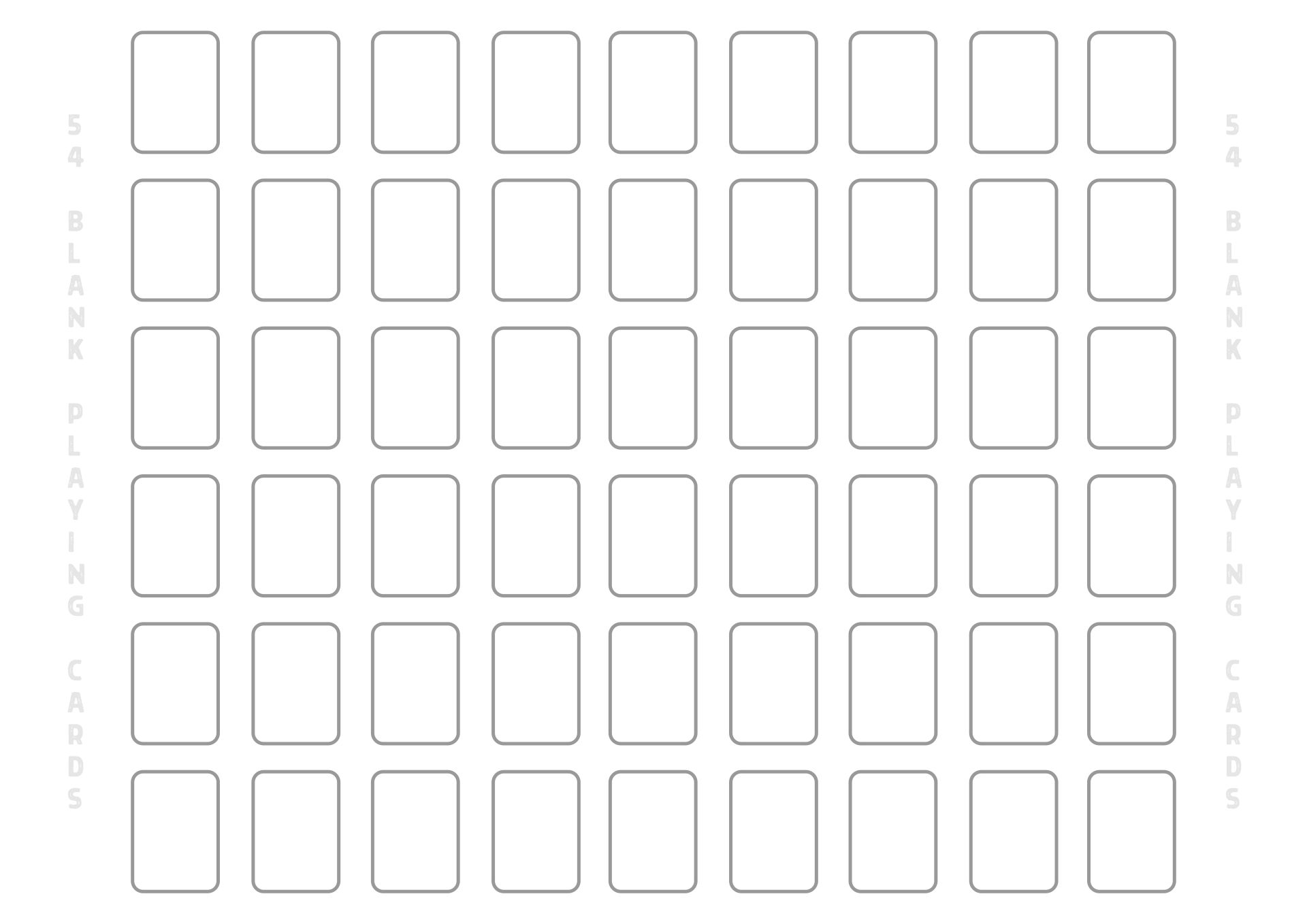 Post Blank Playing Card Printable Template For Word 364105