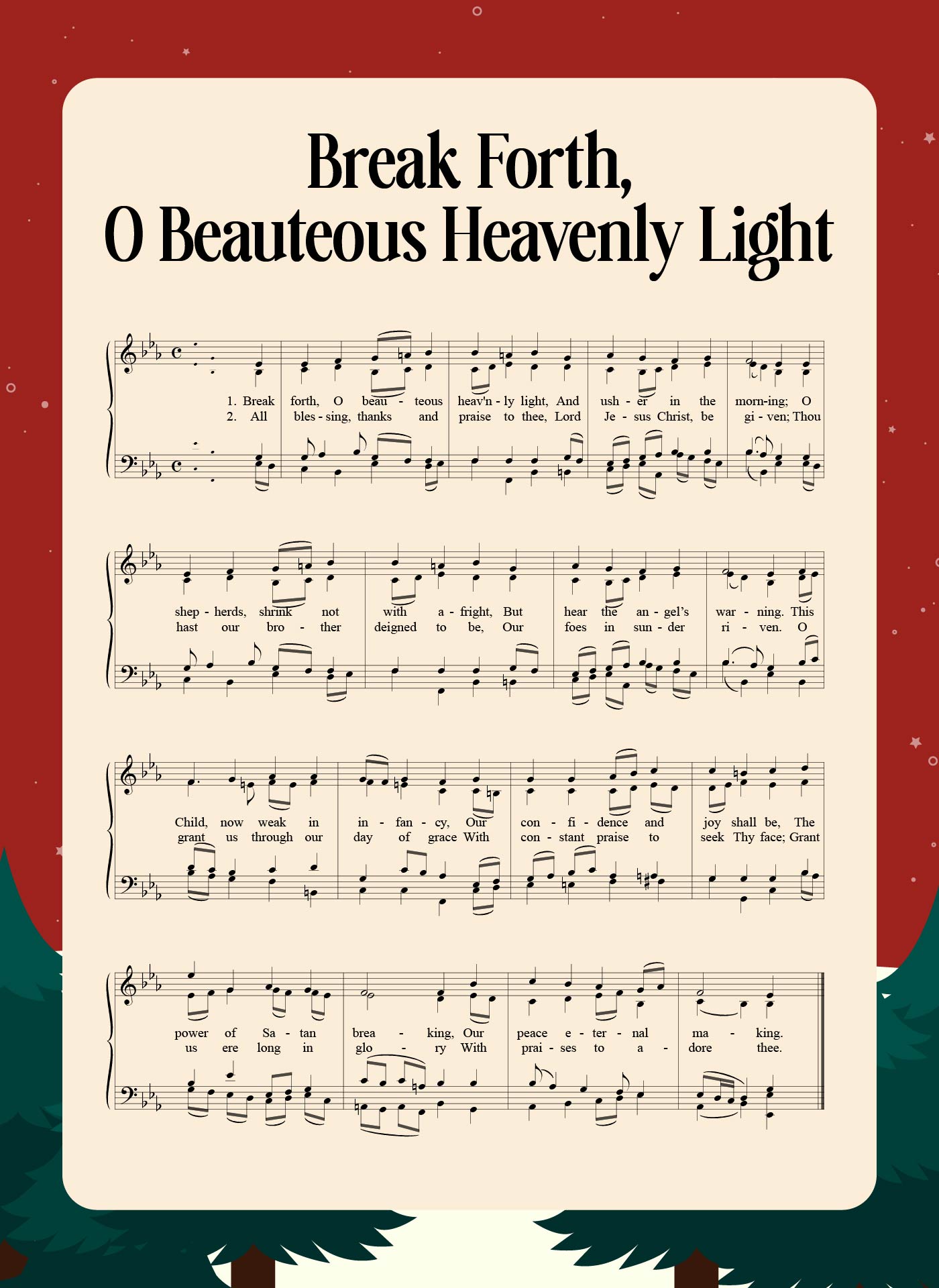 Post Christmas Carol Songbook Printable 183118
