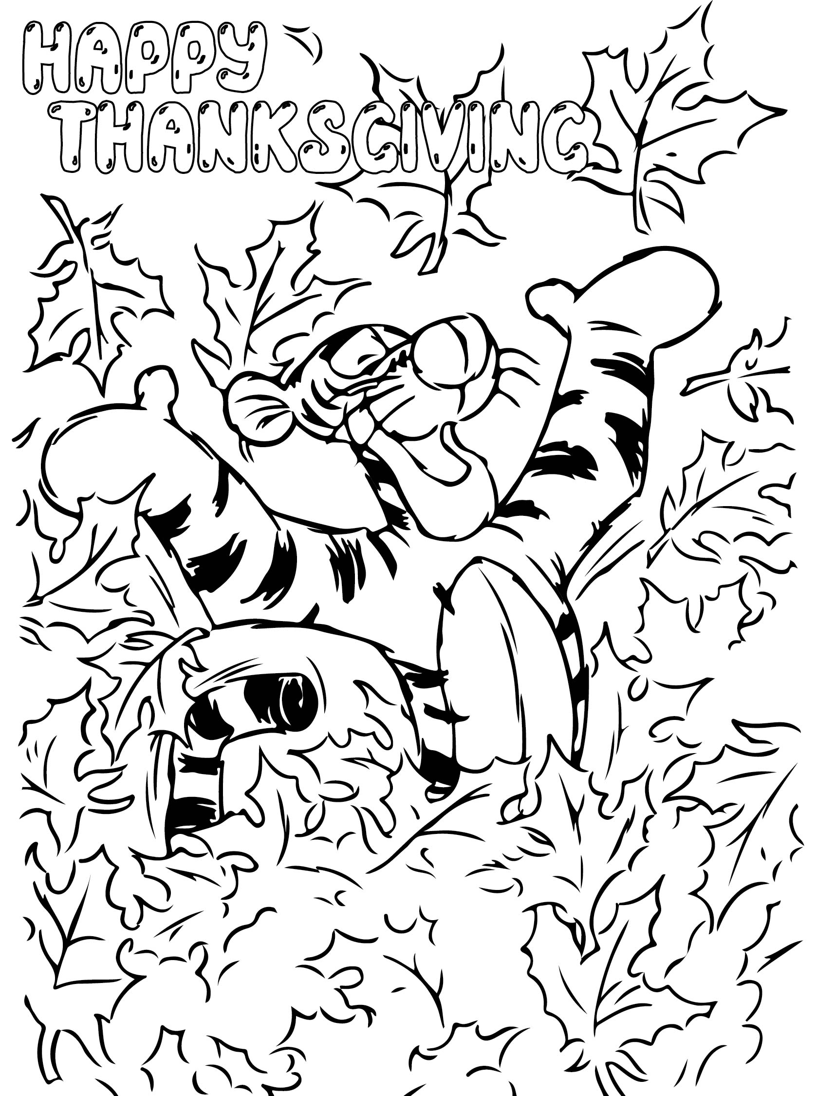 printable disney thanksgiving coloring pages