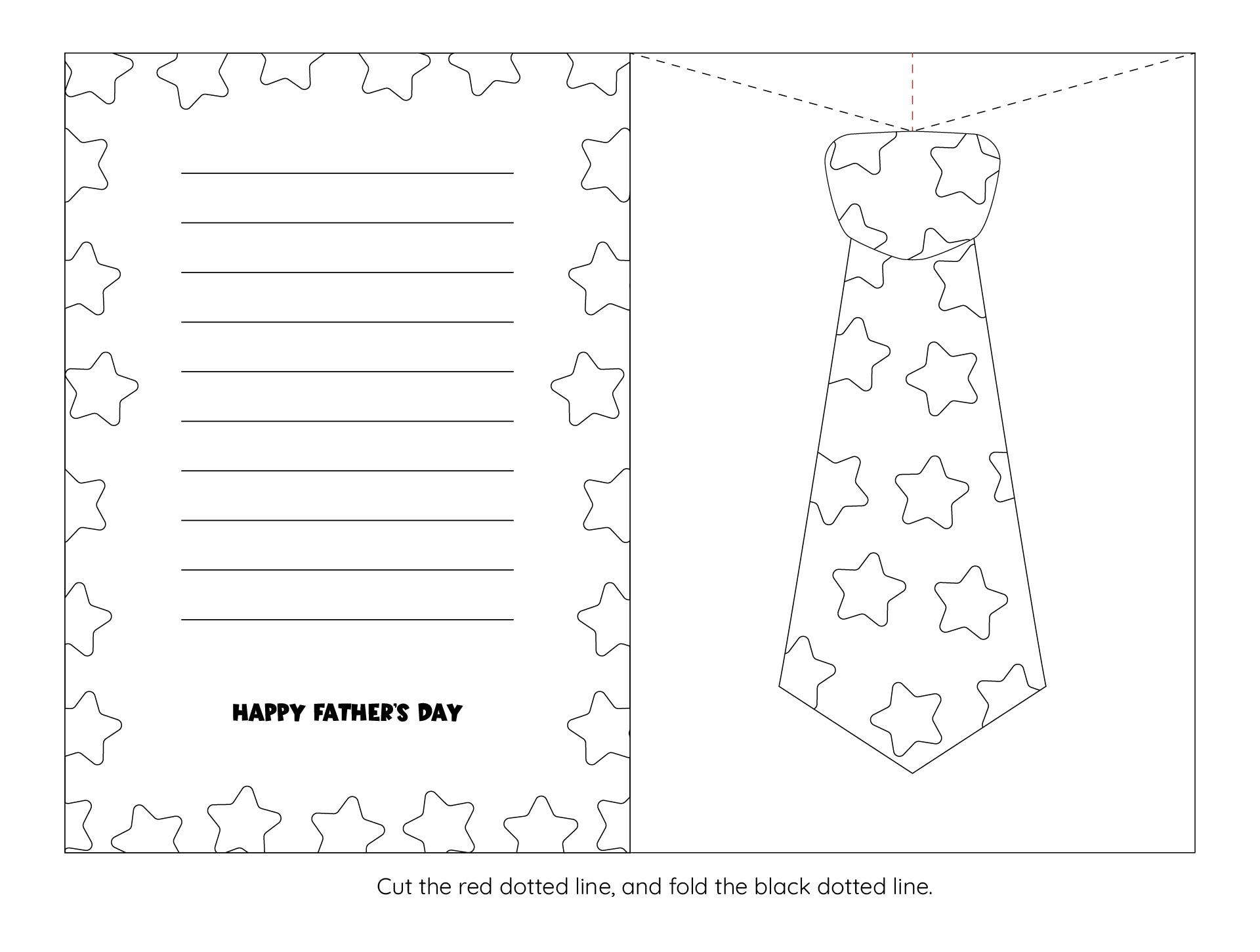 Post Father S Day Printable Tie Template 232209