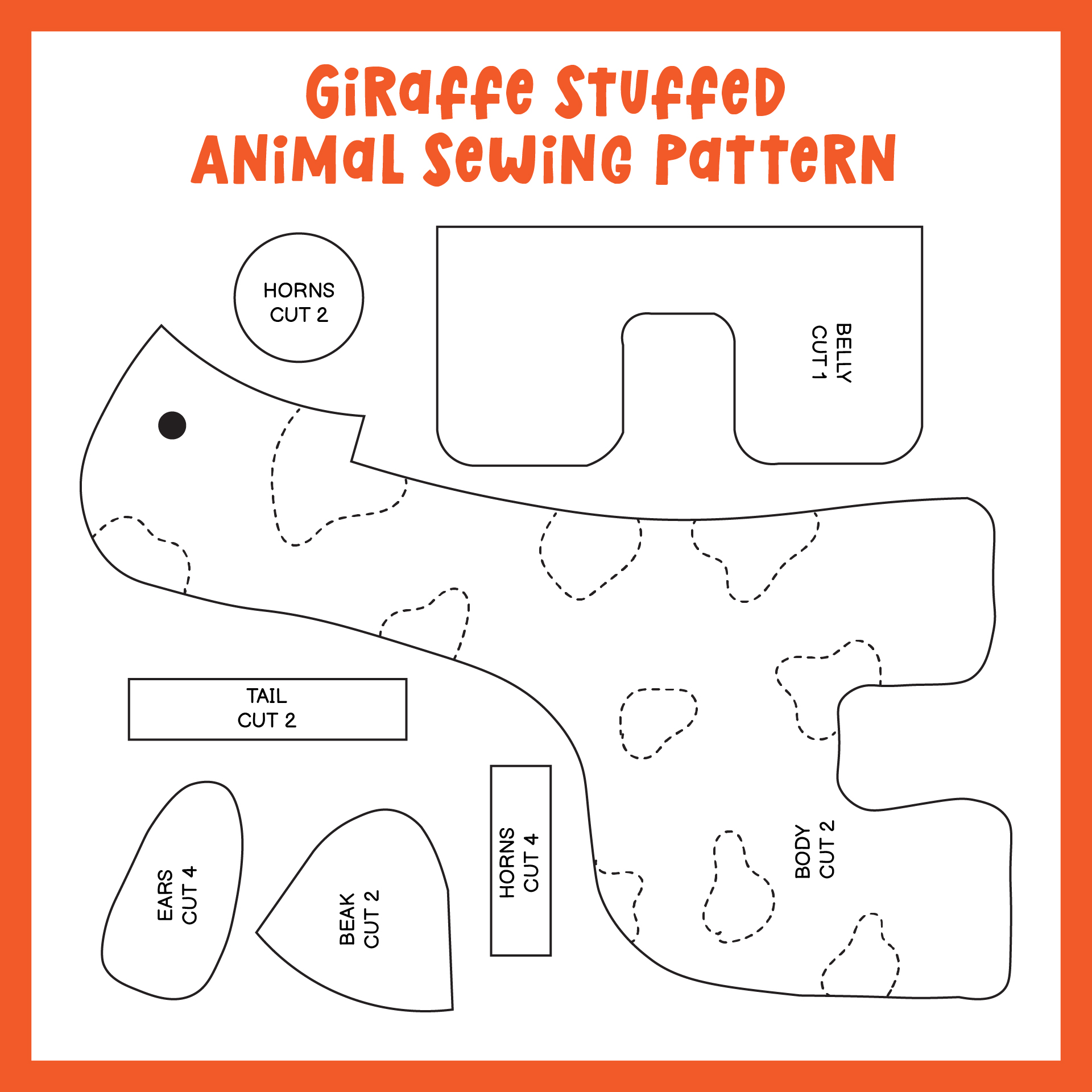 Post Free Printable Animal Sewing Patterns 115145
