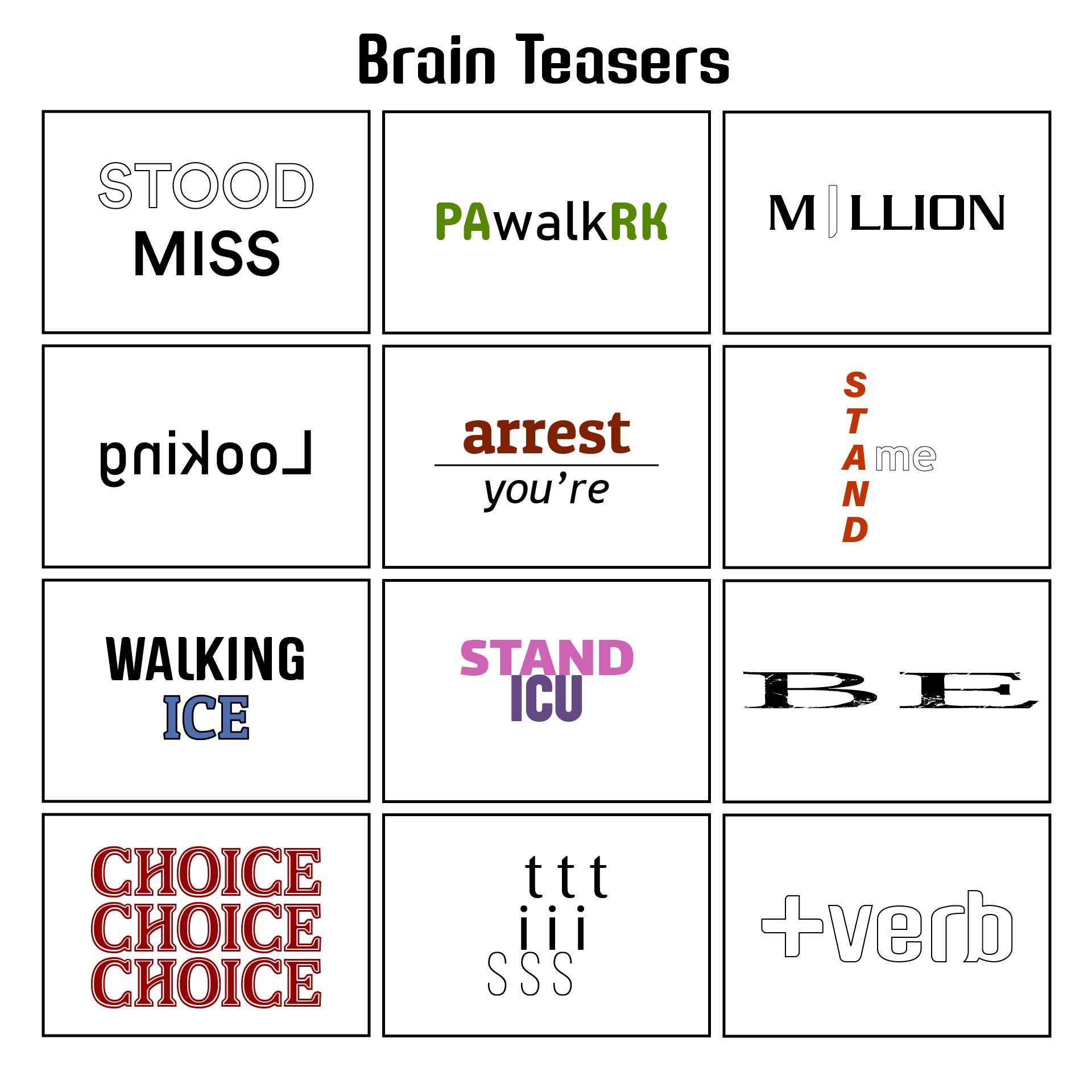 Post Free Printable Brain Teasers With Answers 260643 Post Free Printable Brain Teasers With Answers 260643
