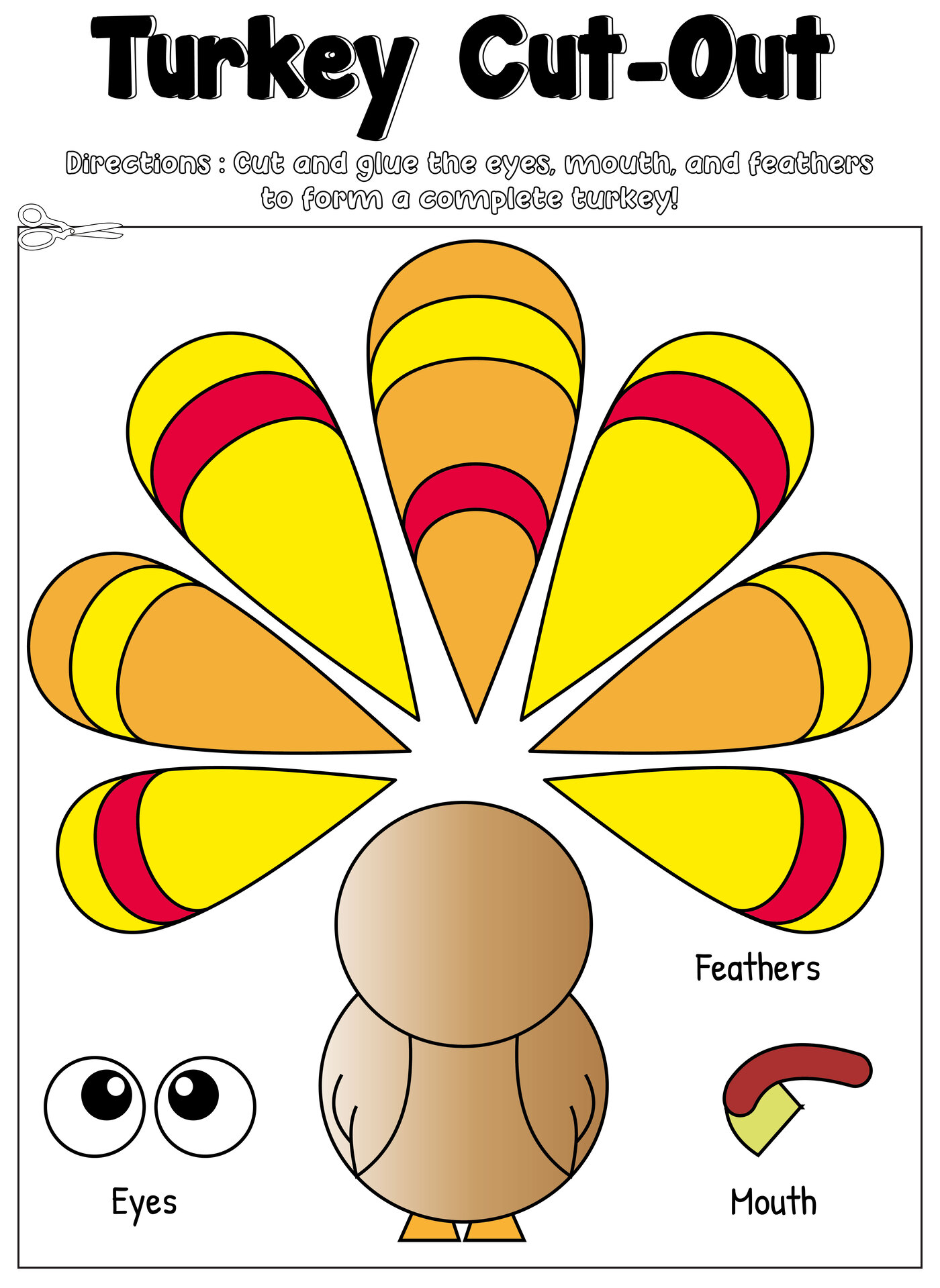 Post Free Printable Thanksgiving Turkey Pattern 135734