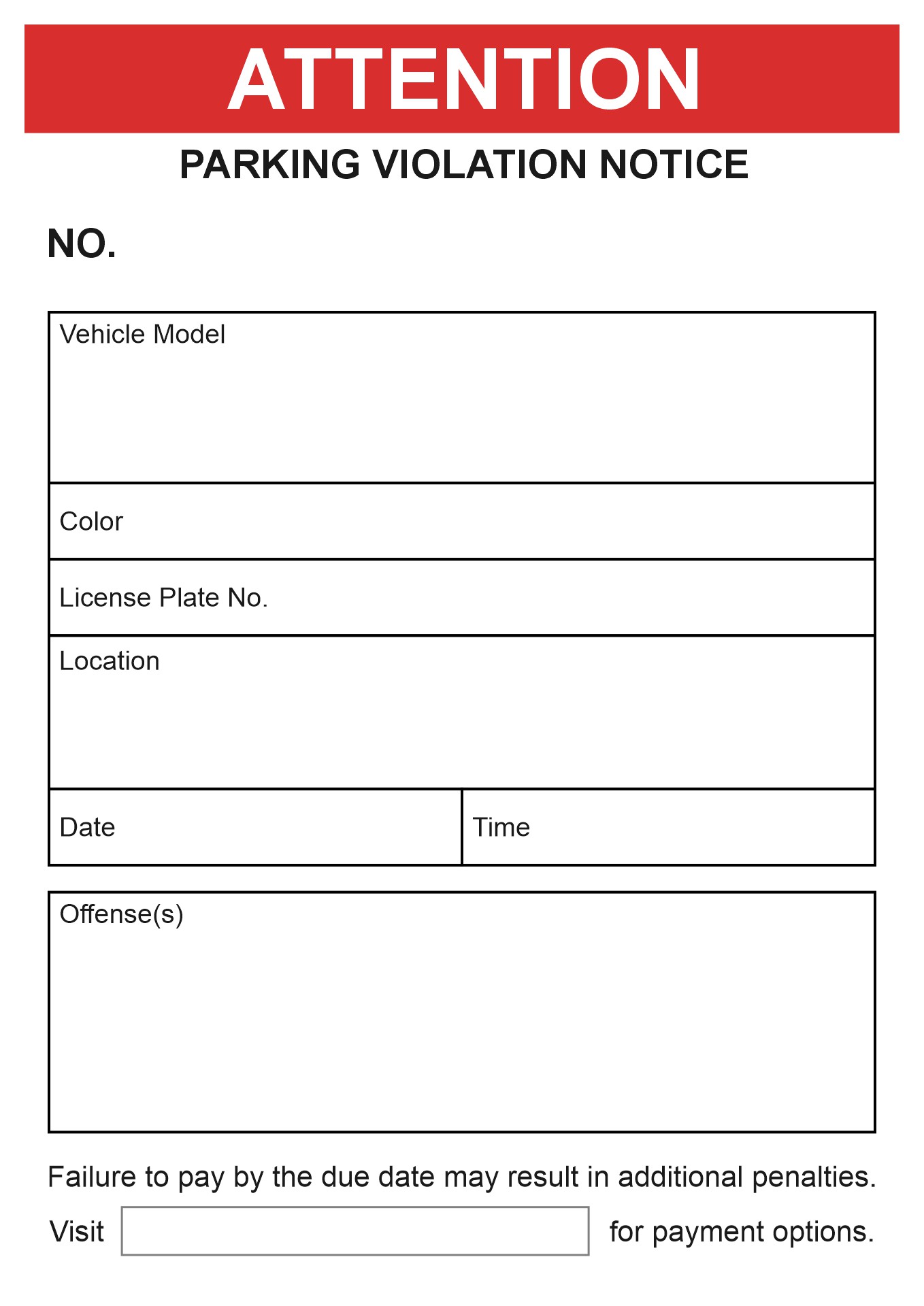 Post Free Printable Violation Tickets 420724 Post Free Printable Violation Tickets 420724