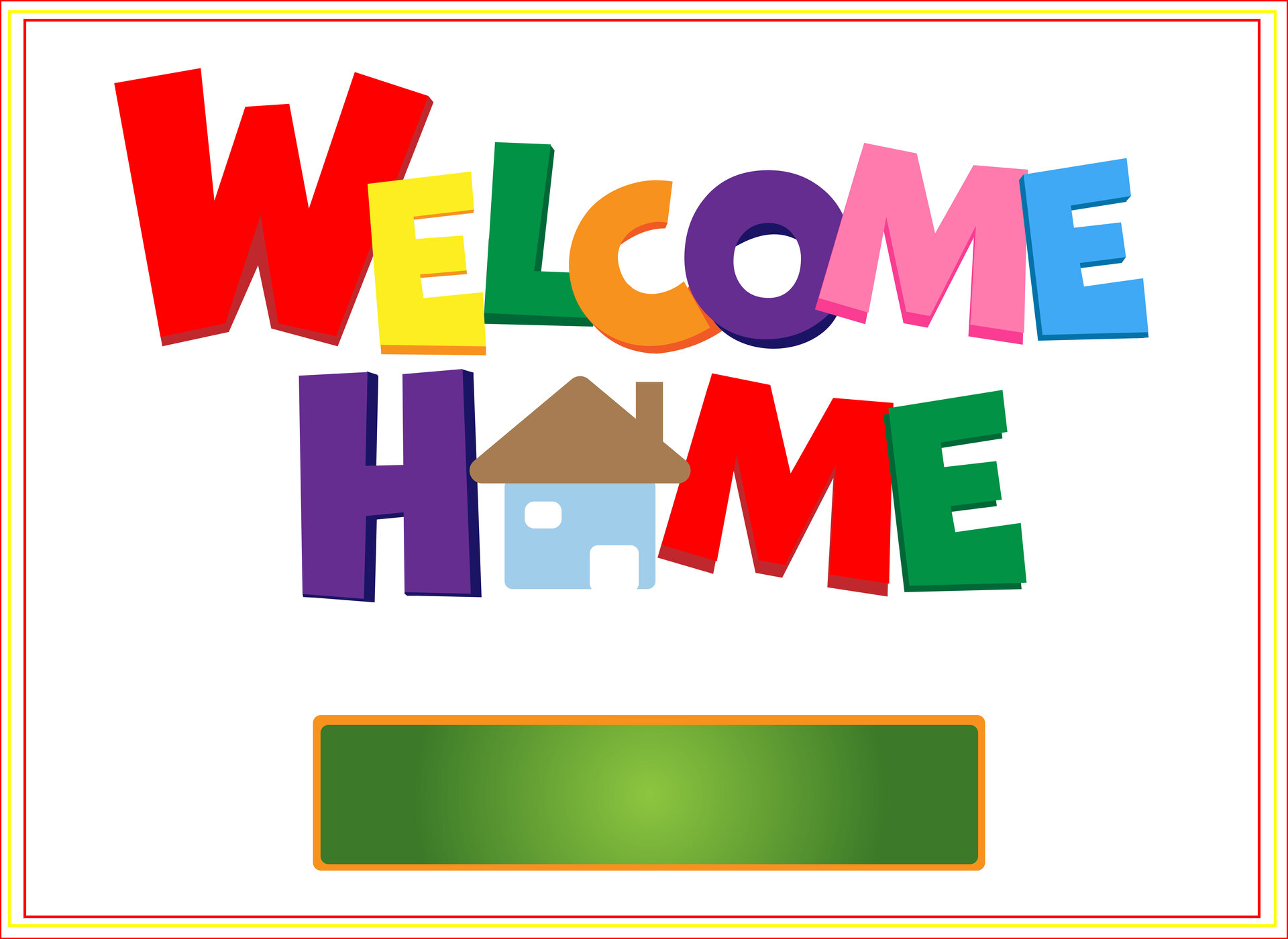 Post Free Printable Welcome Home Banner 399280