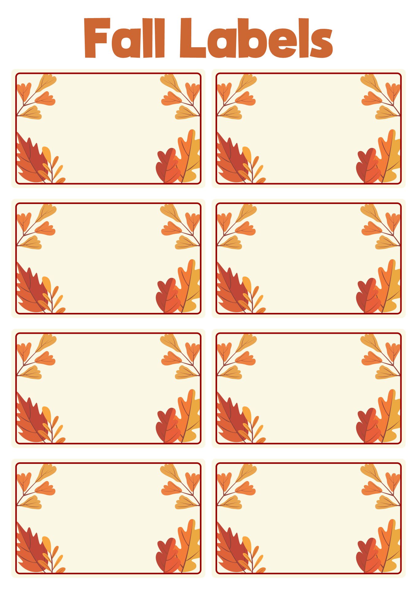 Post Leaf Name Tag Printables 67425