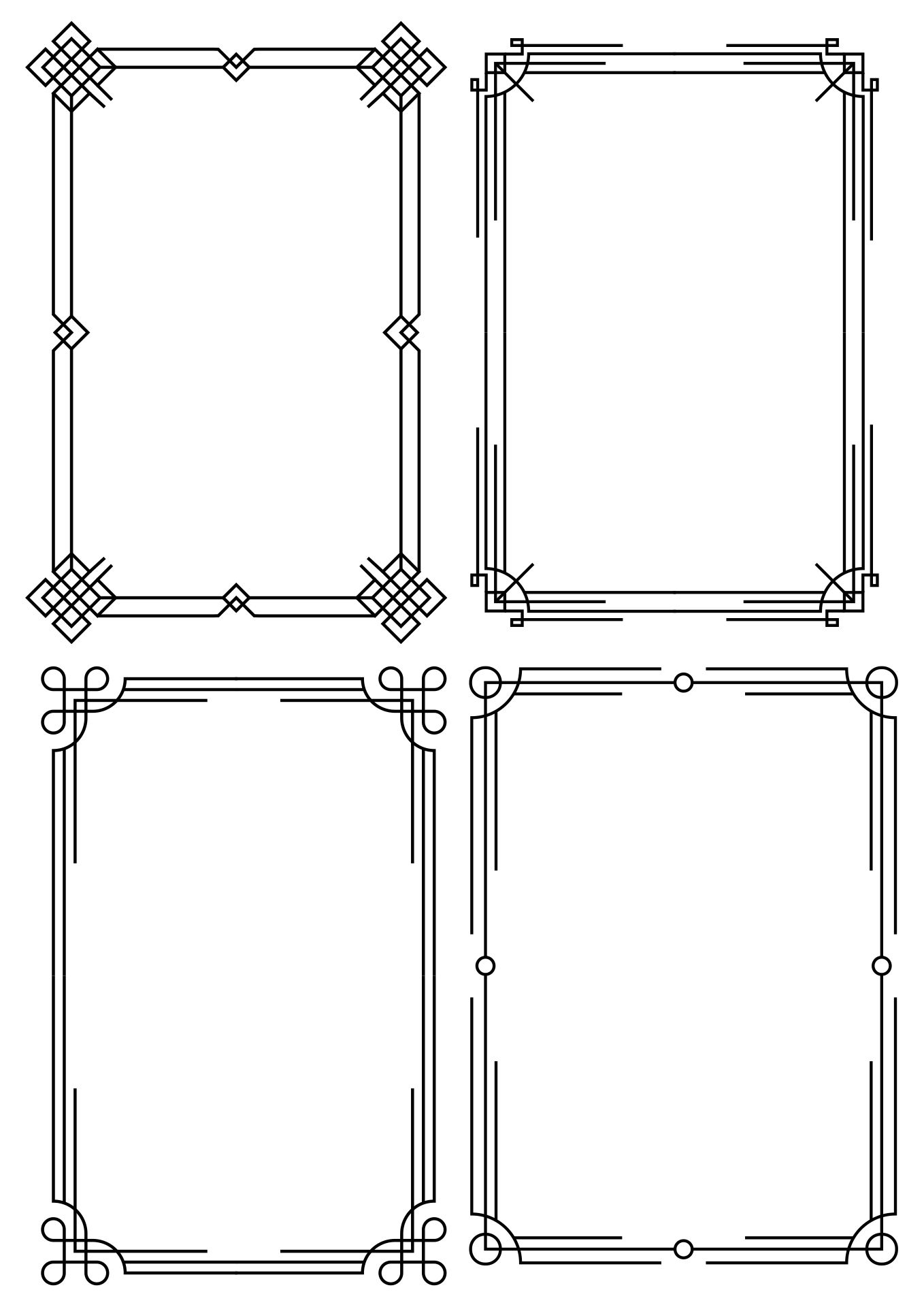 free printable paper picture frames