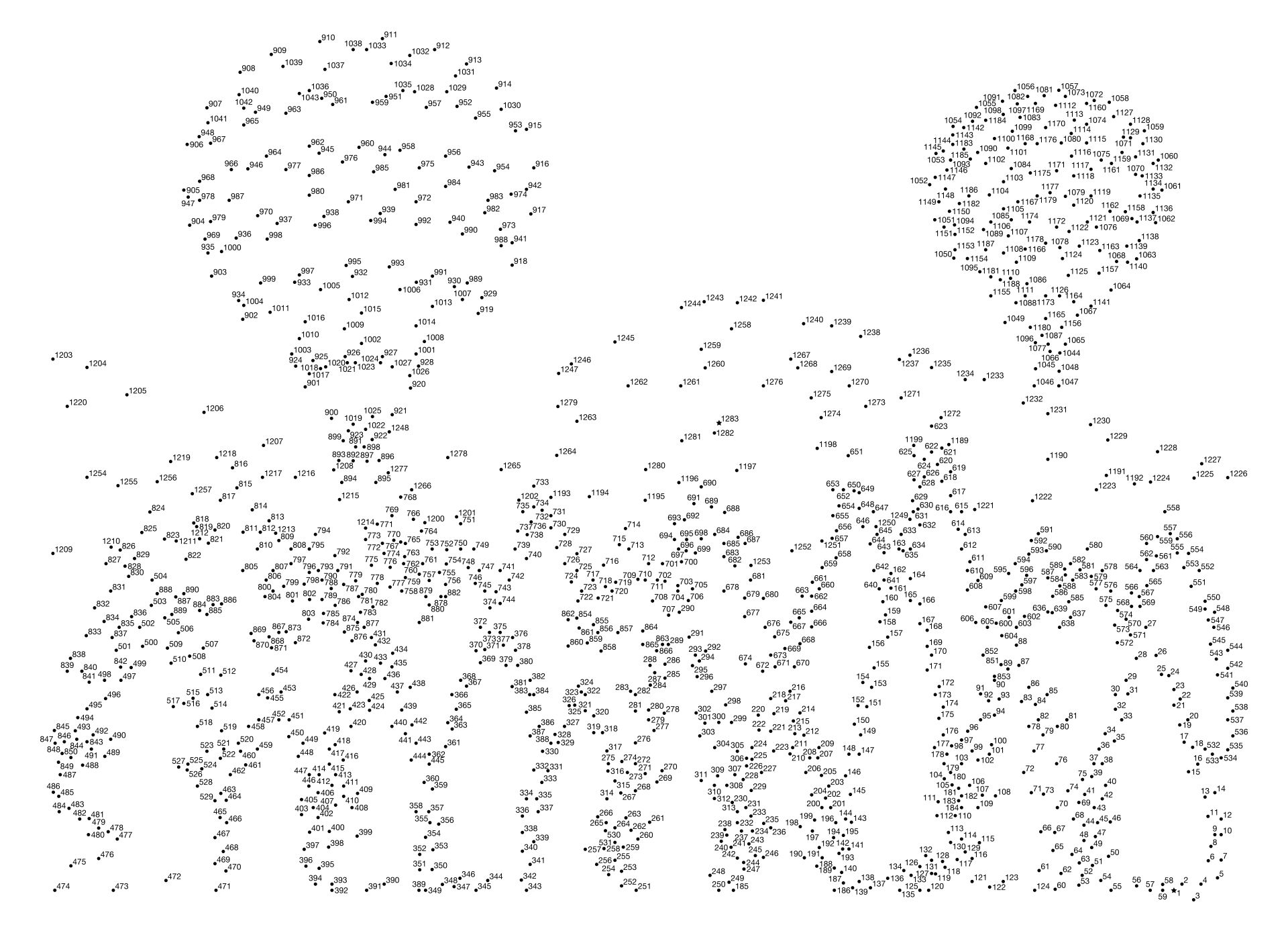 Post Printable 500 Dot To Dot 277959